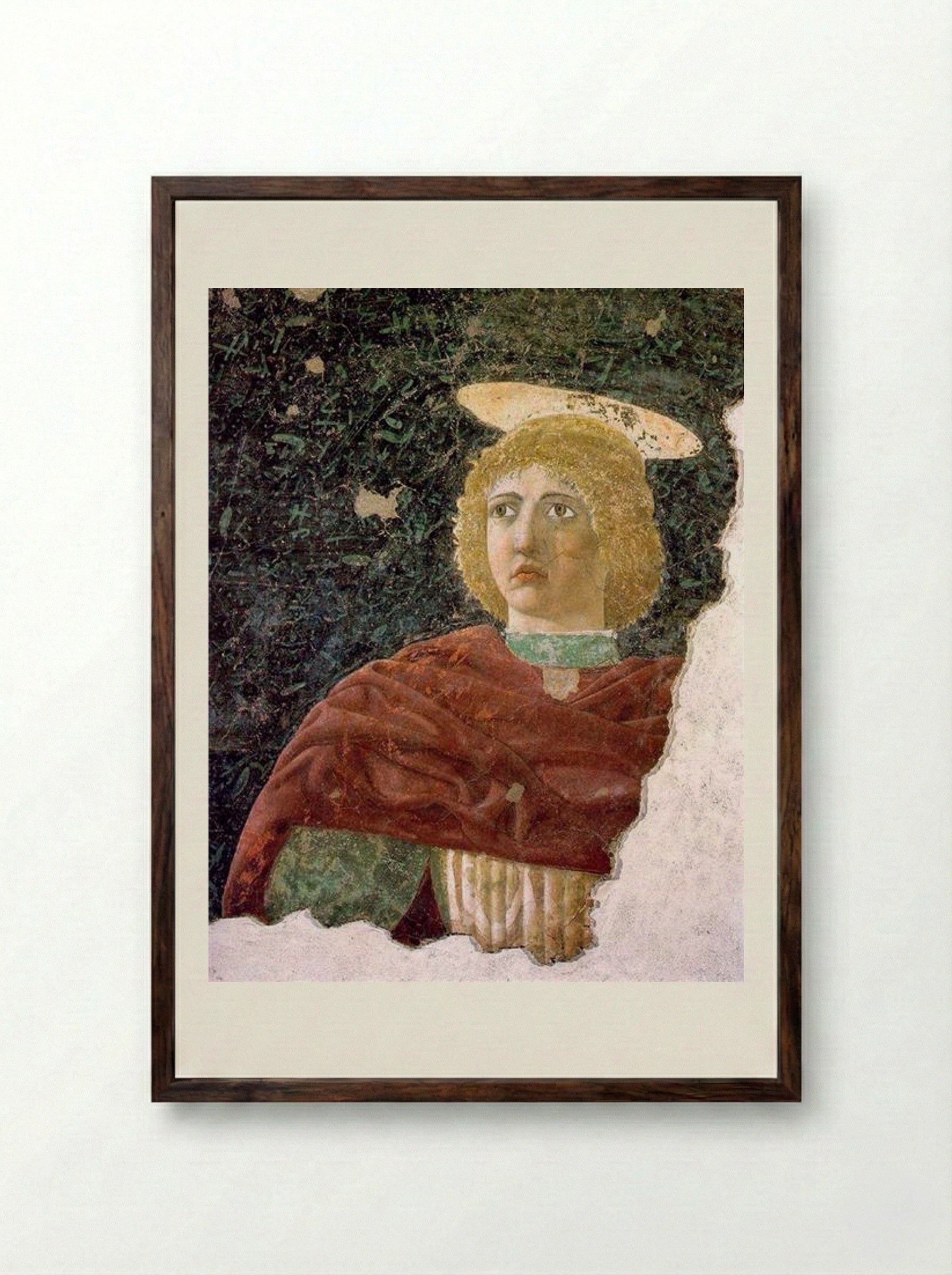 St. Julian - Piero della Francesca - Framed Print Dark Wood