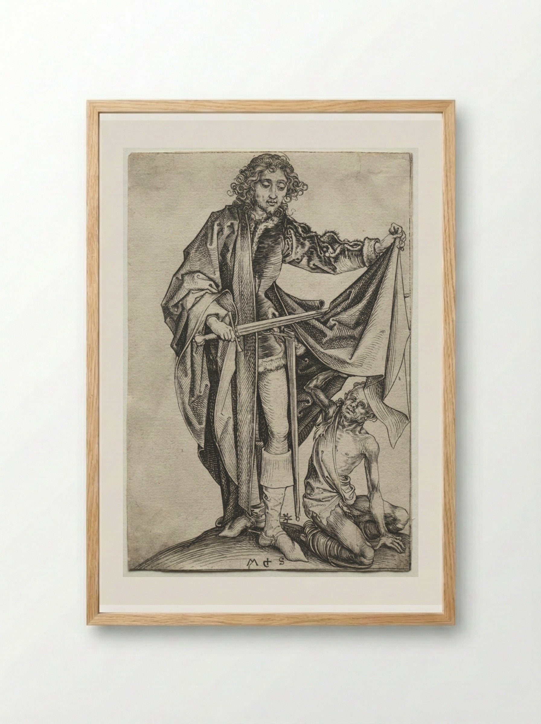 St. Martin - Martin Schongauer - Framed Print Wood
