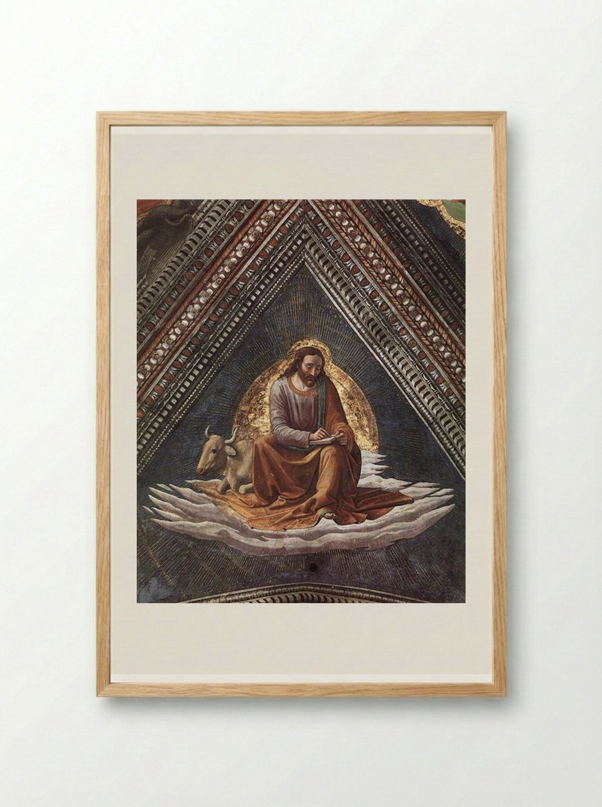 St. Luke - Domenico Ghirlandaio - Framed Print Wood