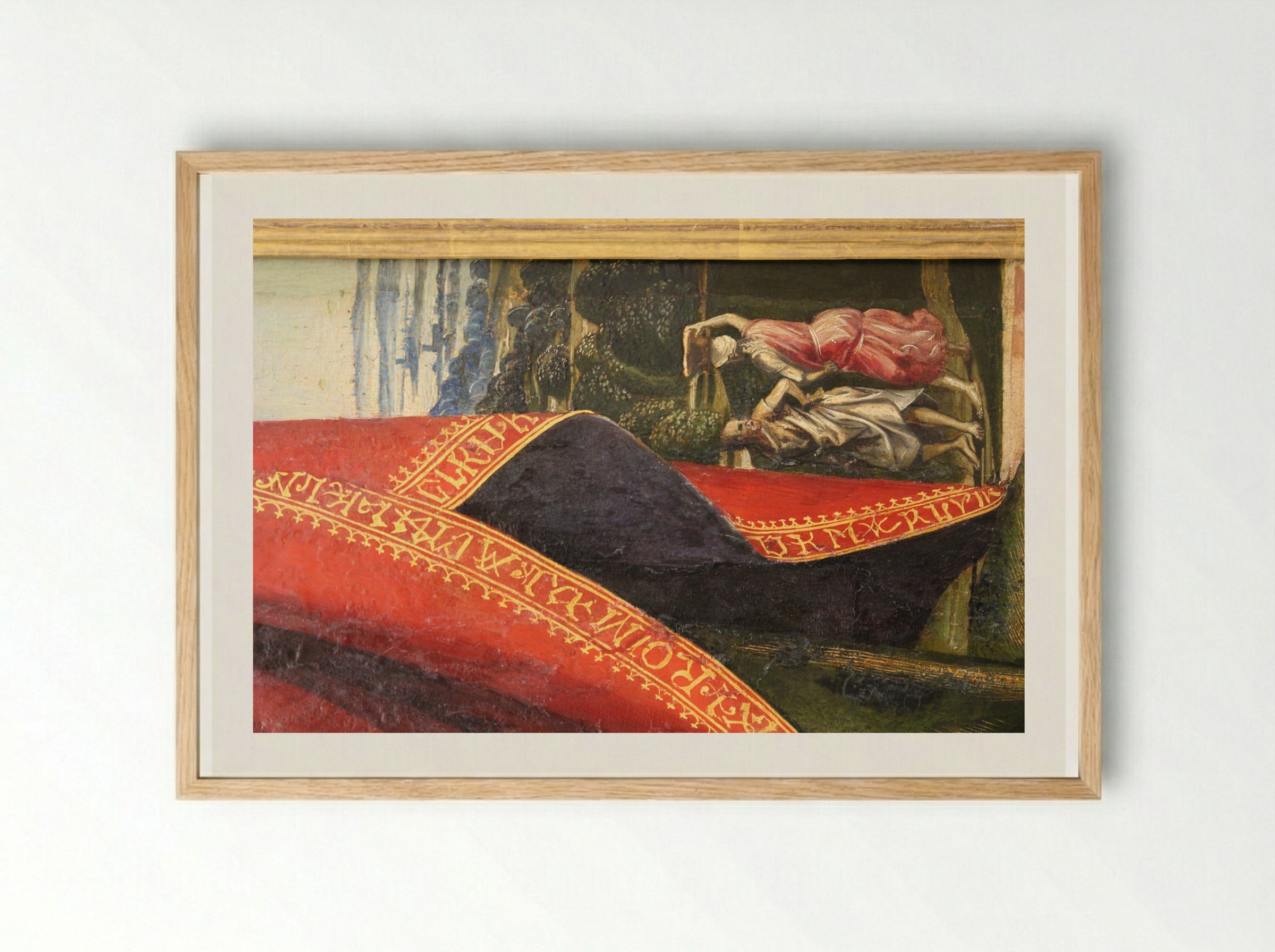 St. Augustine Altarpiece (left wing) - Luca Signorelli - Framed Print Wood