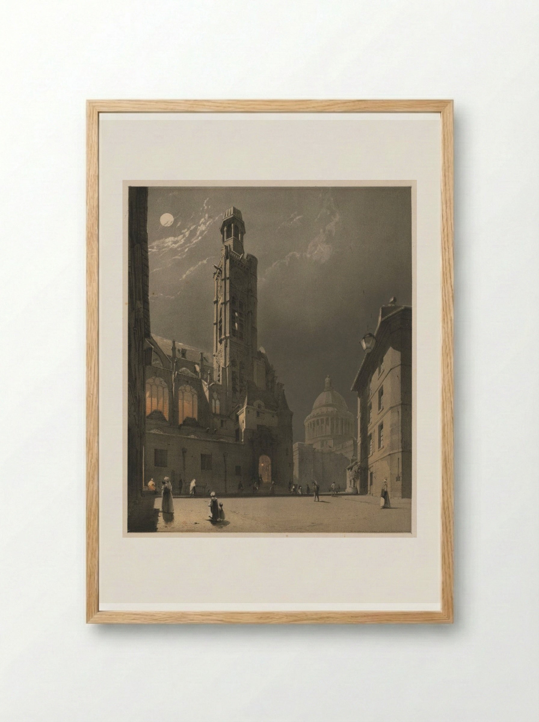 St. Etienne du Mont and the Pantheon, Paris - Thomas Shotter Boys - Framed Print Wood