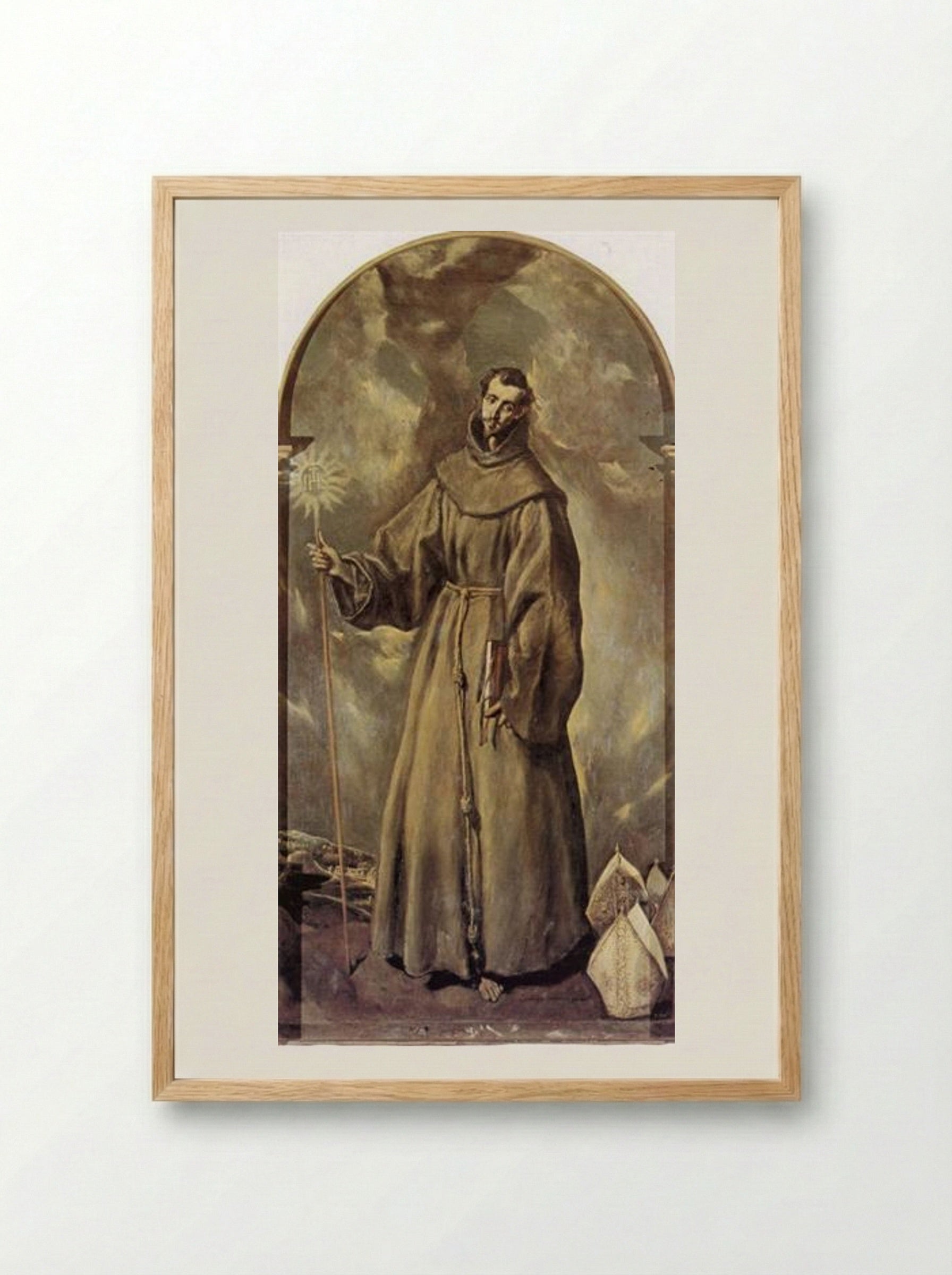 St. Bernardino of Siena - El Greco - Framed Print Wood