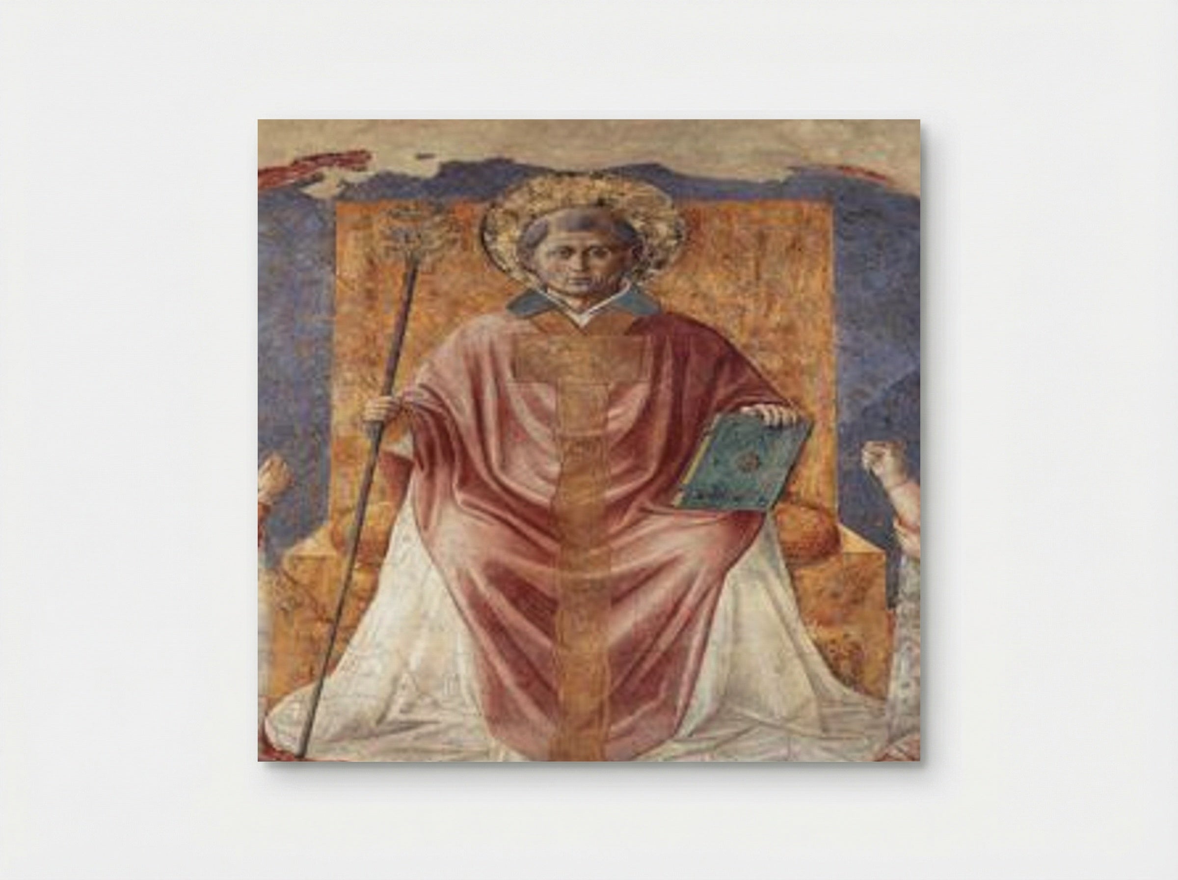 St. Fortunatus Enthroned - Benozzo Gozzoli - Poster