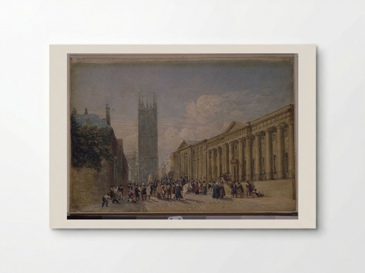 St. Mary's Church and the Shire Hall, Warwick - David Cox - Poster