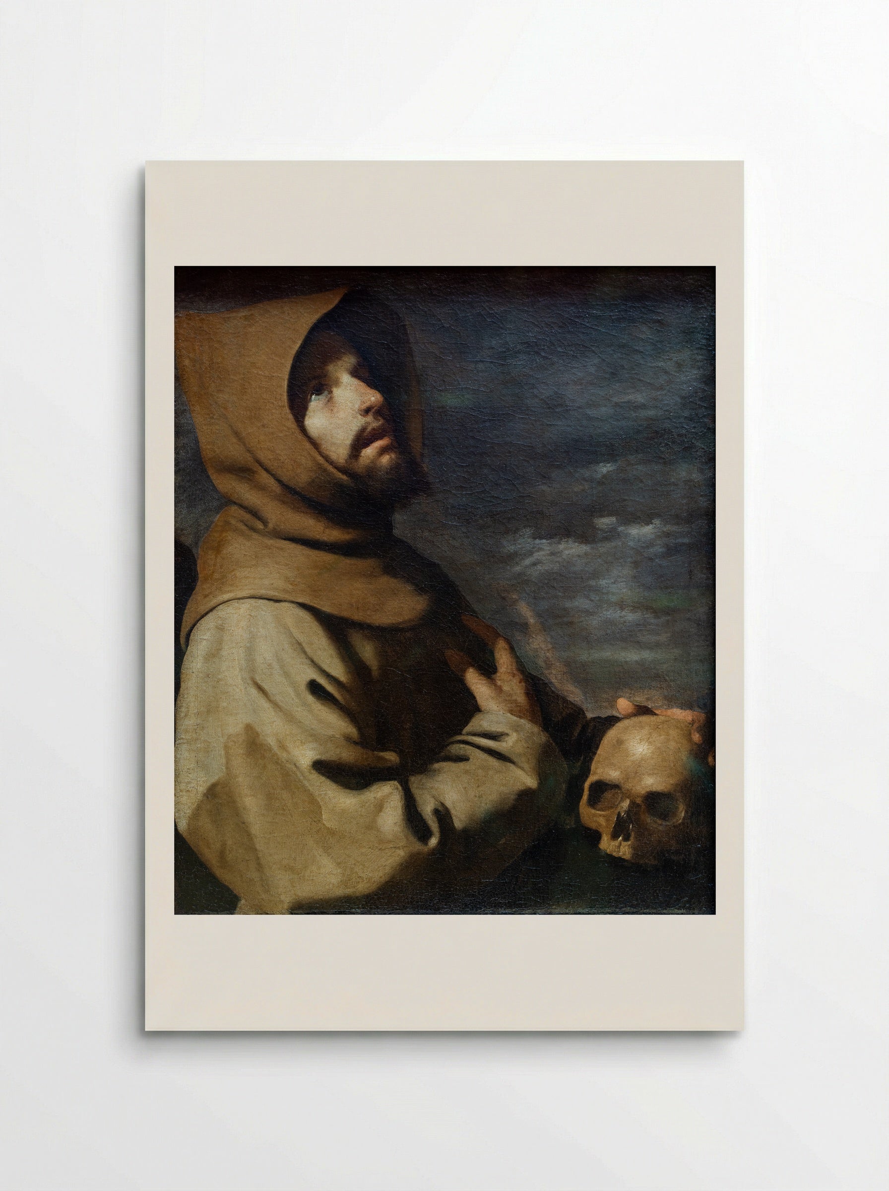 St. Francis in Meditation - Francisco de Zurbarán - Poster