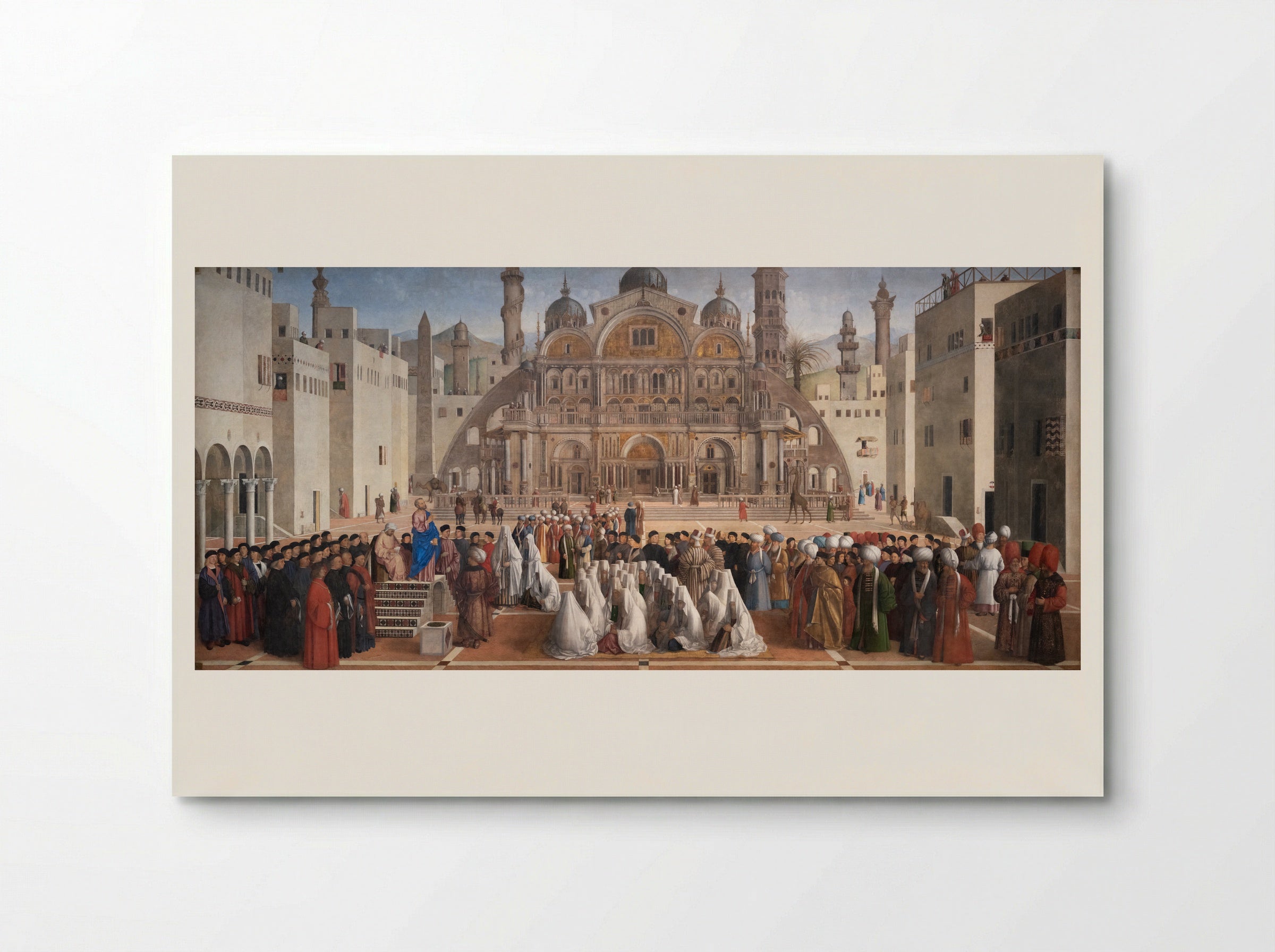St. Mark Preaching in Alexandria - Giovanni Bellini - Poster