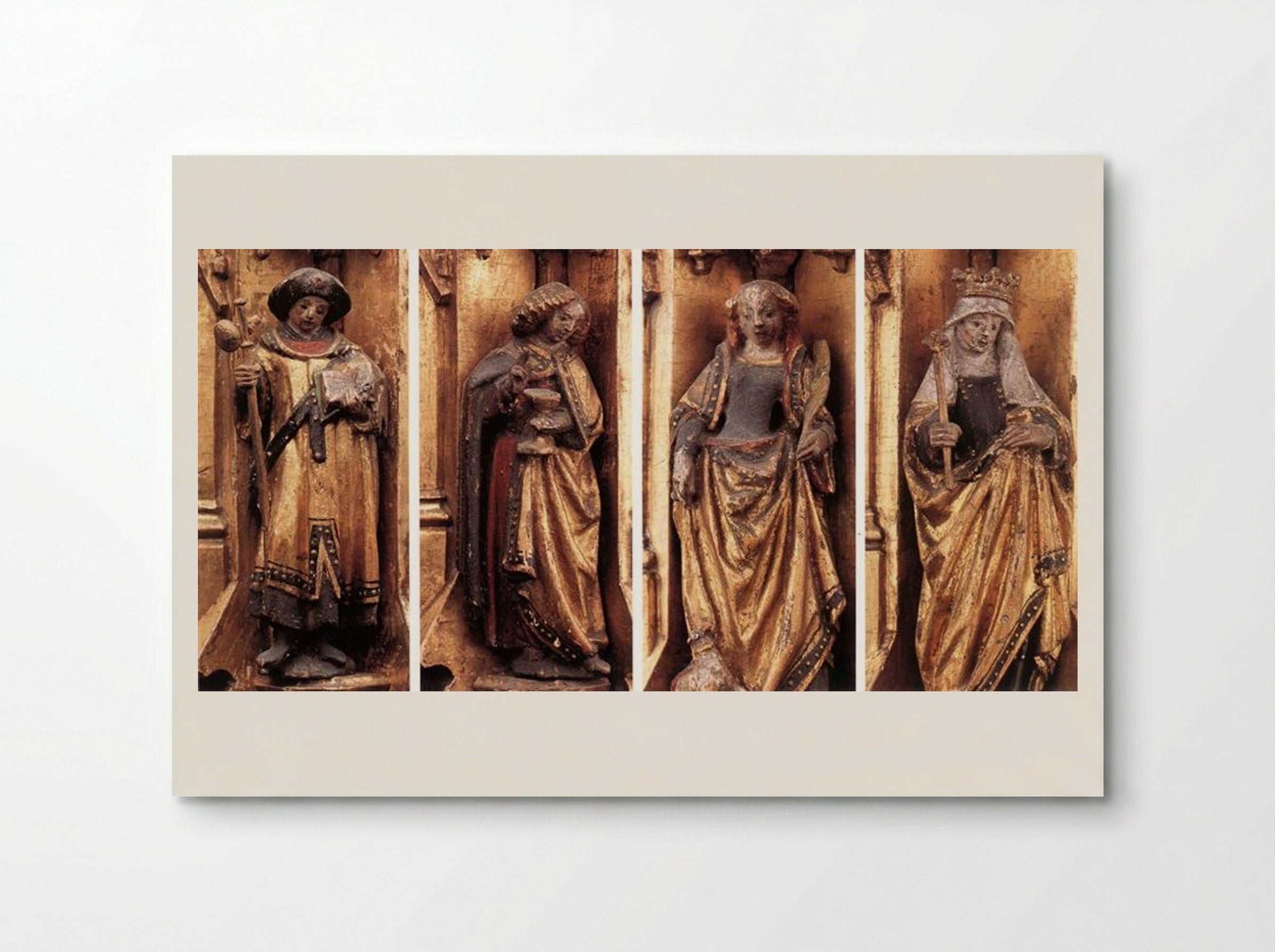 St. Ursula Shrine: Figures - Hans Memling - Poster