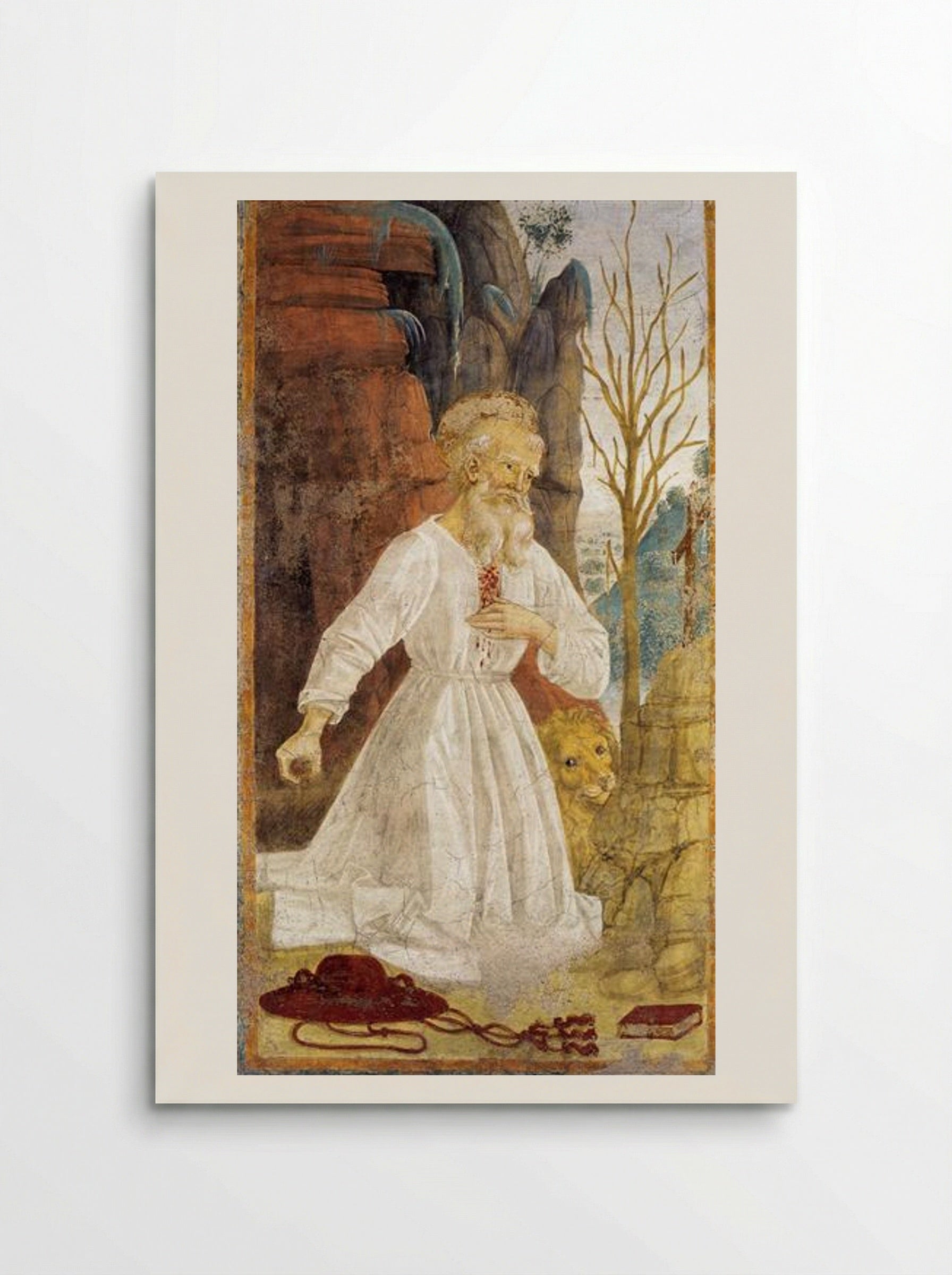 St. Jerome in Penitence - Pietro Perugino - Poster