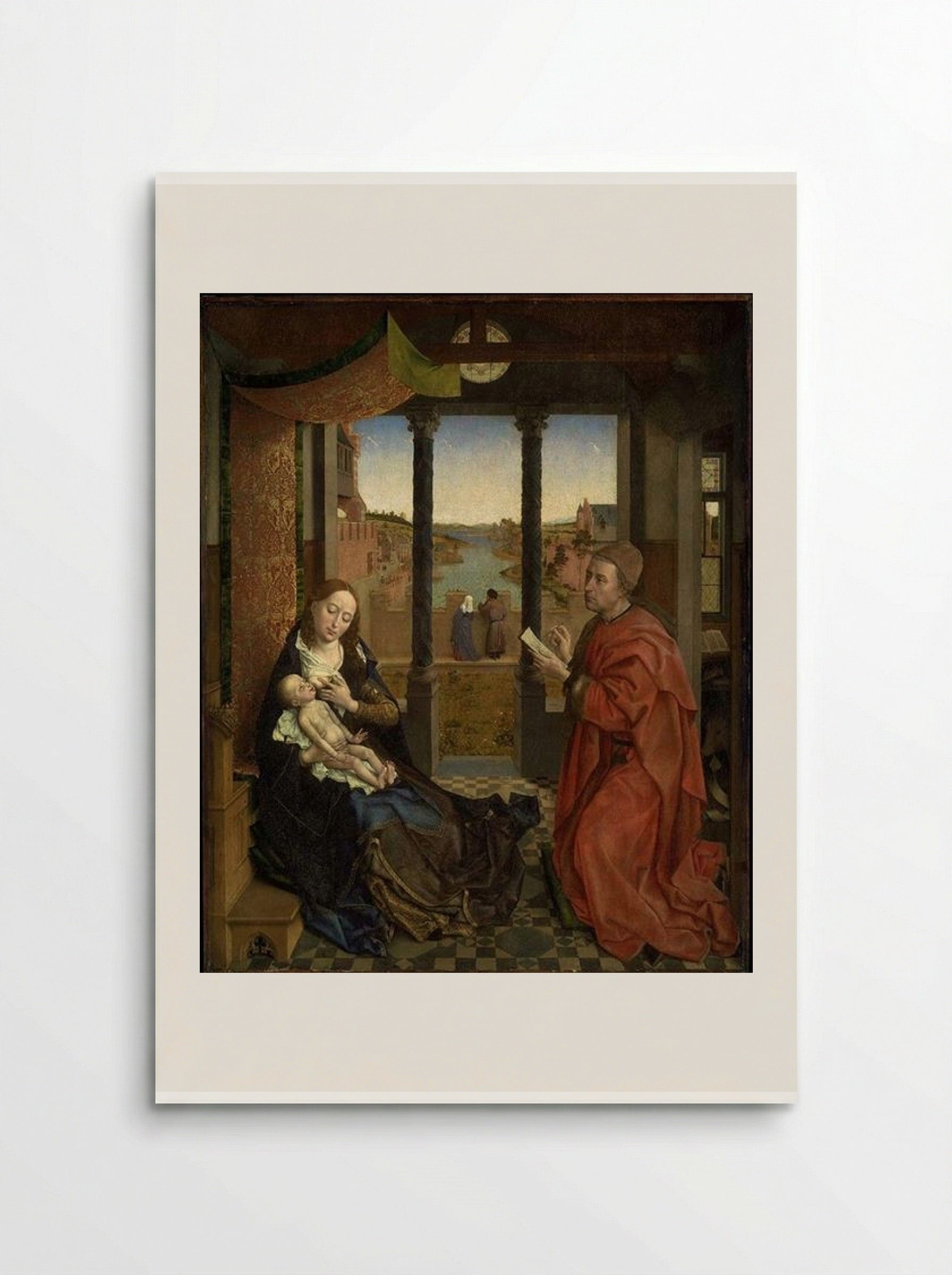 St. Luke Drawing a Portrait of the Virgin Mary - Rogier van der Weyden - Poster