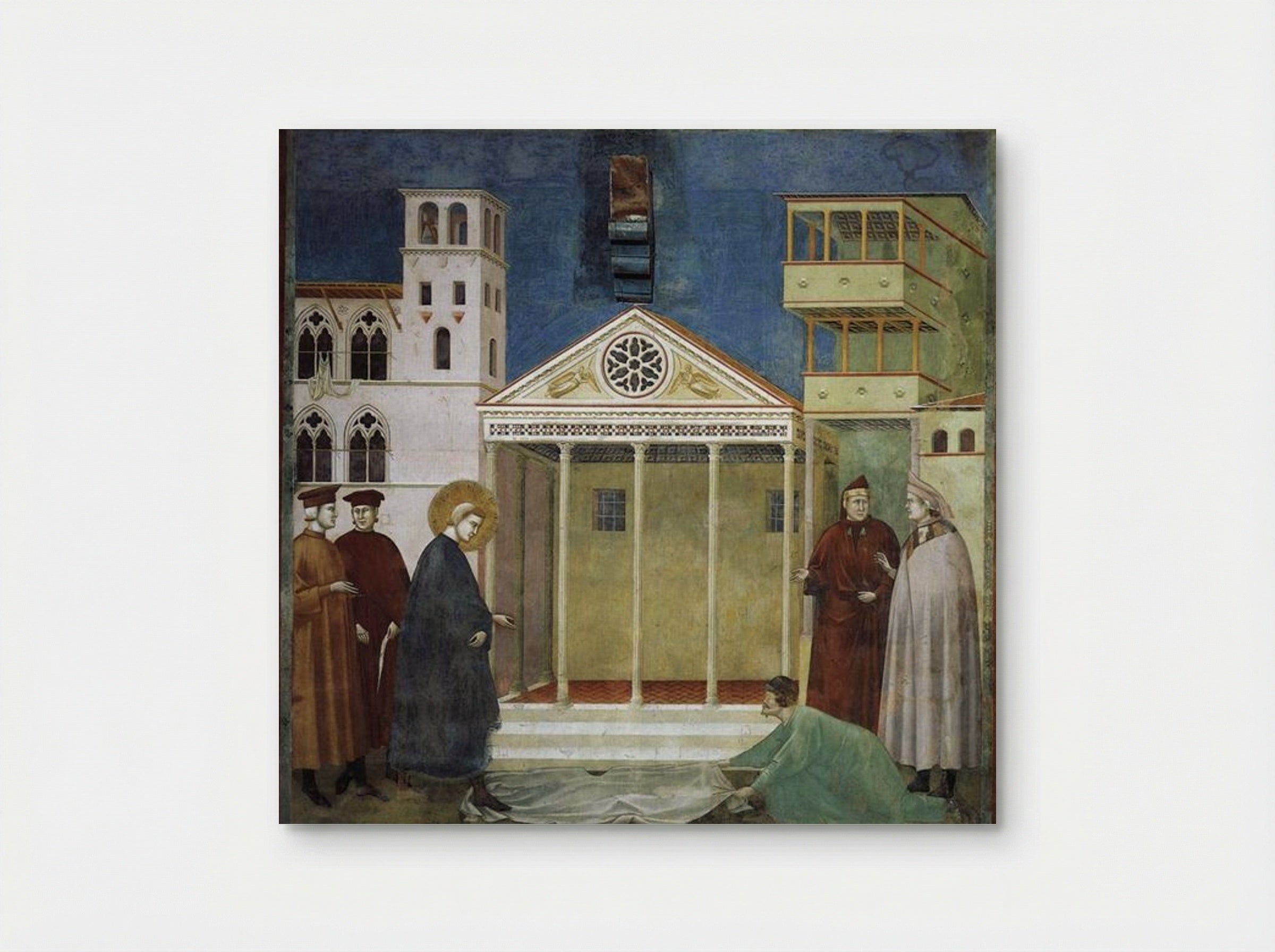St. Francis Honoured by a Simple Man - Giotto di Bondone - Poster