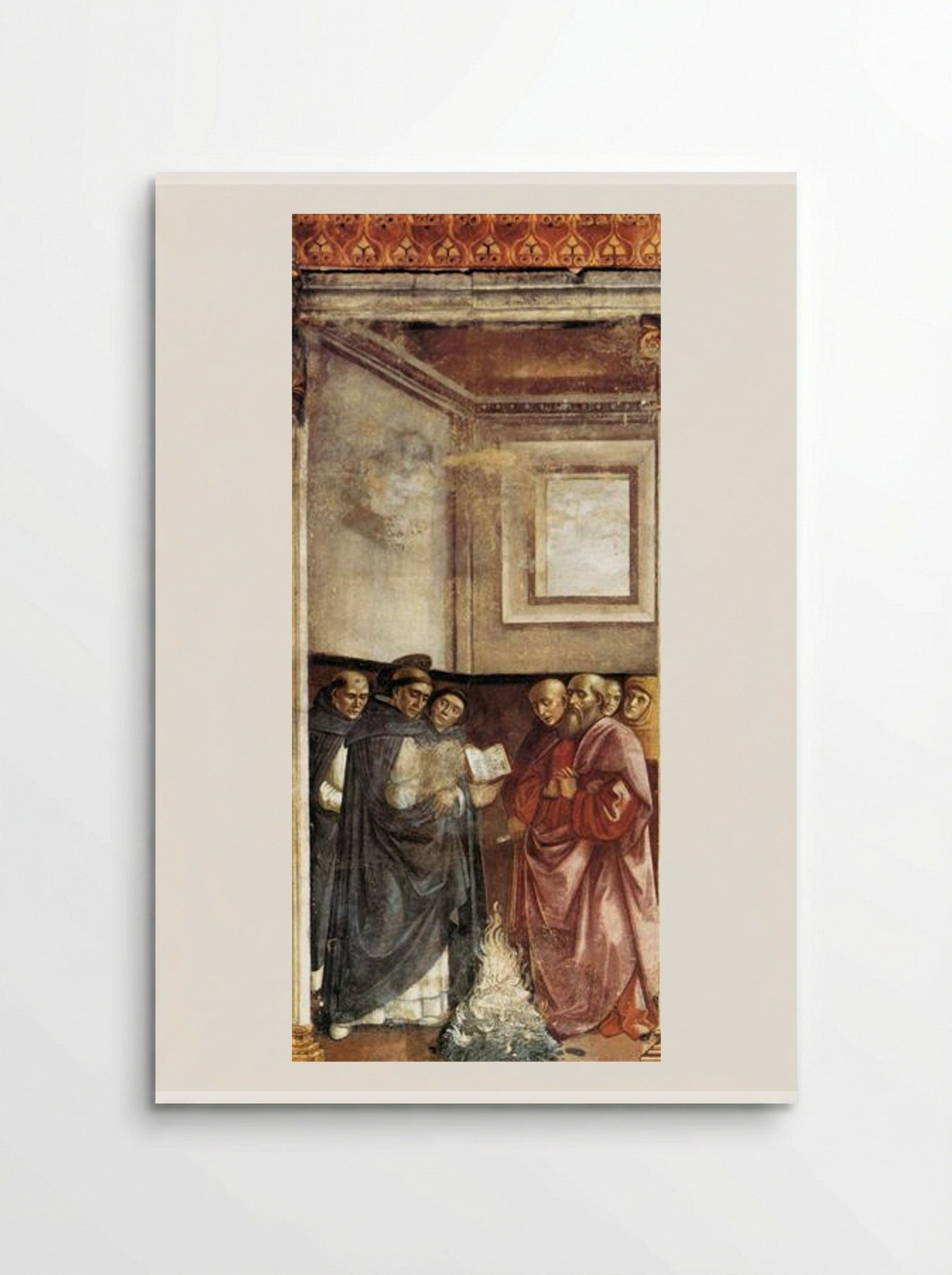 St. Dominic Burning Heretical Writings - Domenico Ghirlandaio - Poster