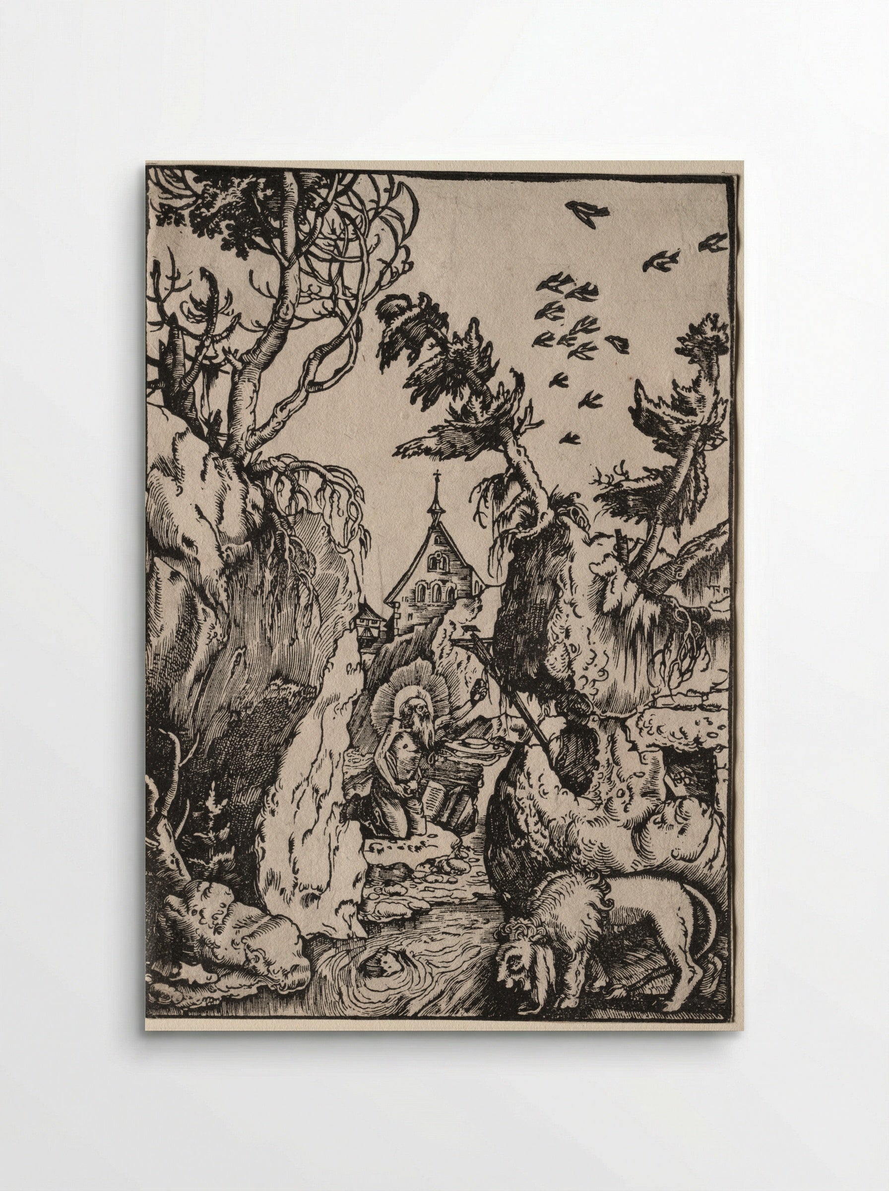 St. Jerome in the Wilderness - Hans Baldung - Poster