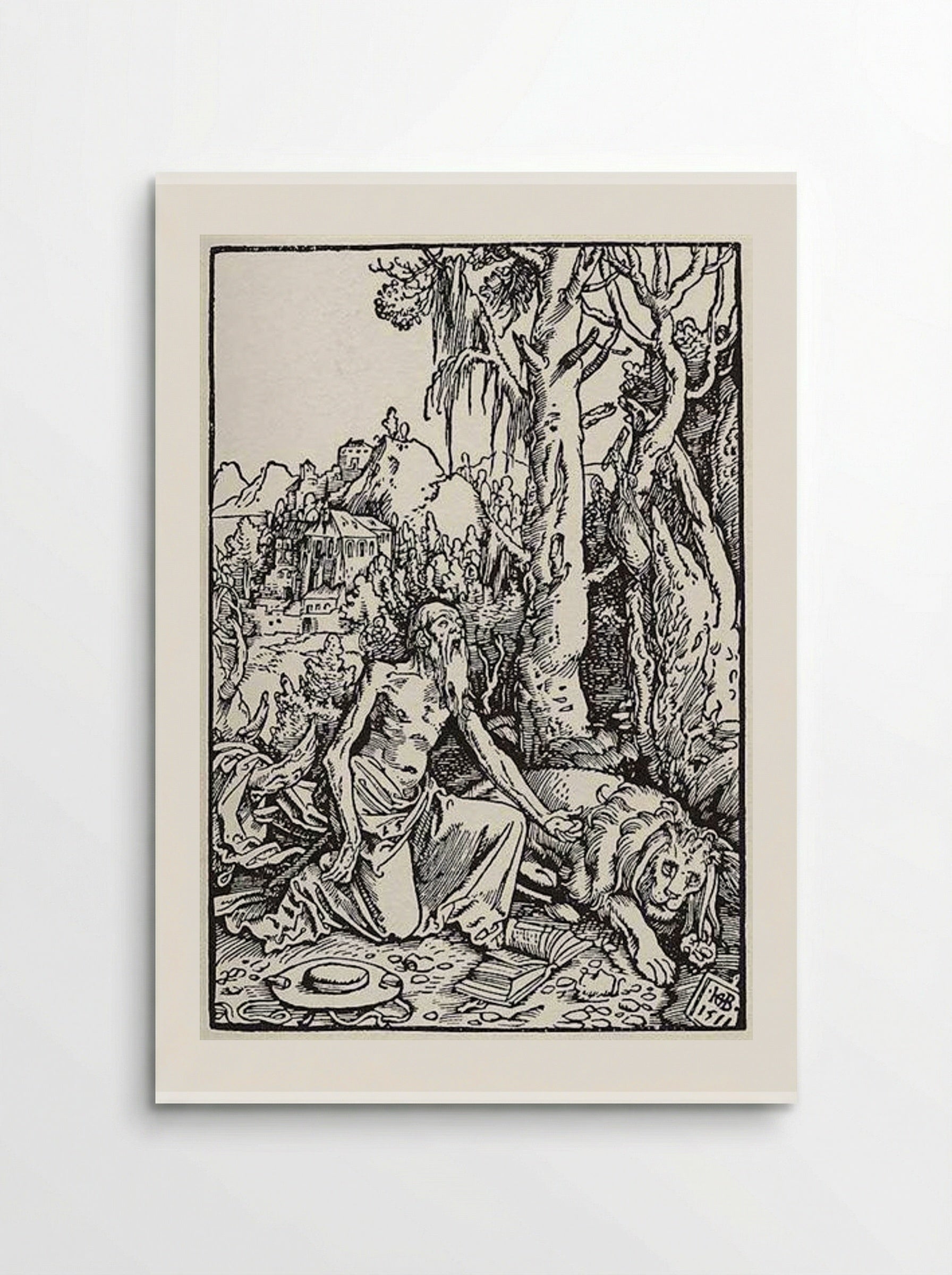 St. Jerome in the Wilderness - Hans Baldung Grien - Poster