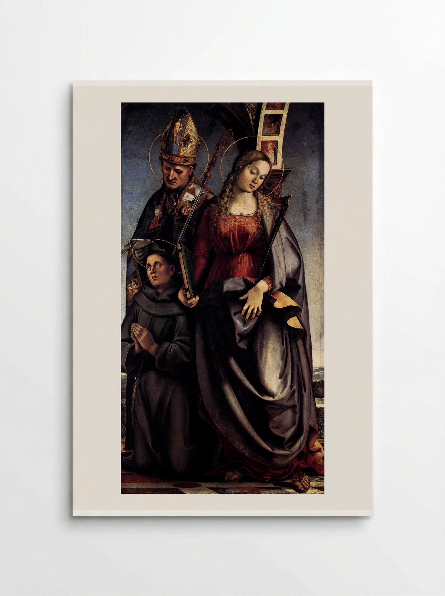 St. Augustine Altarpiece (right wing) - Luca Signorelli - Poster