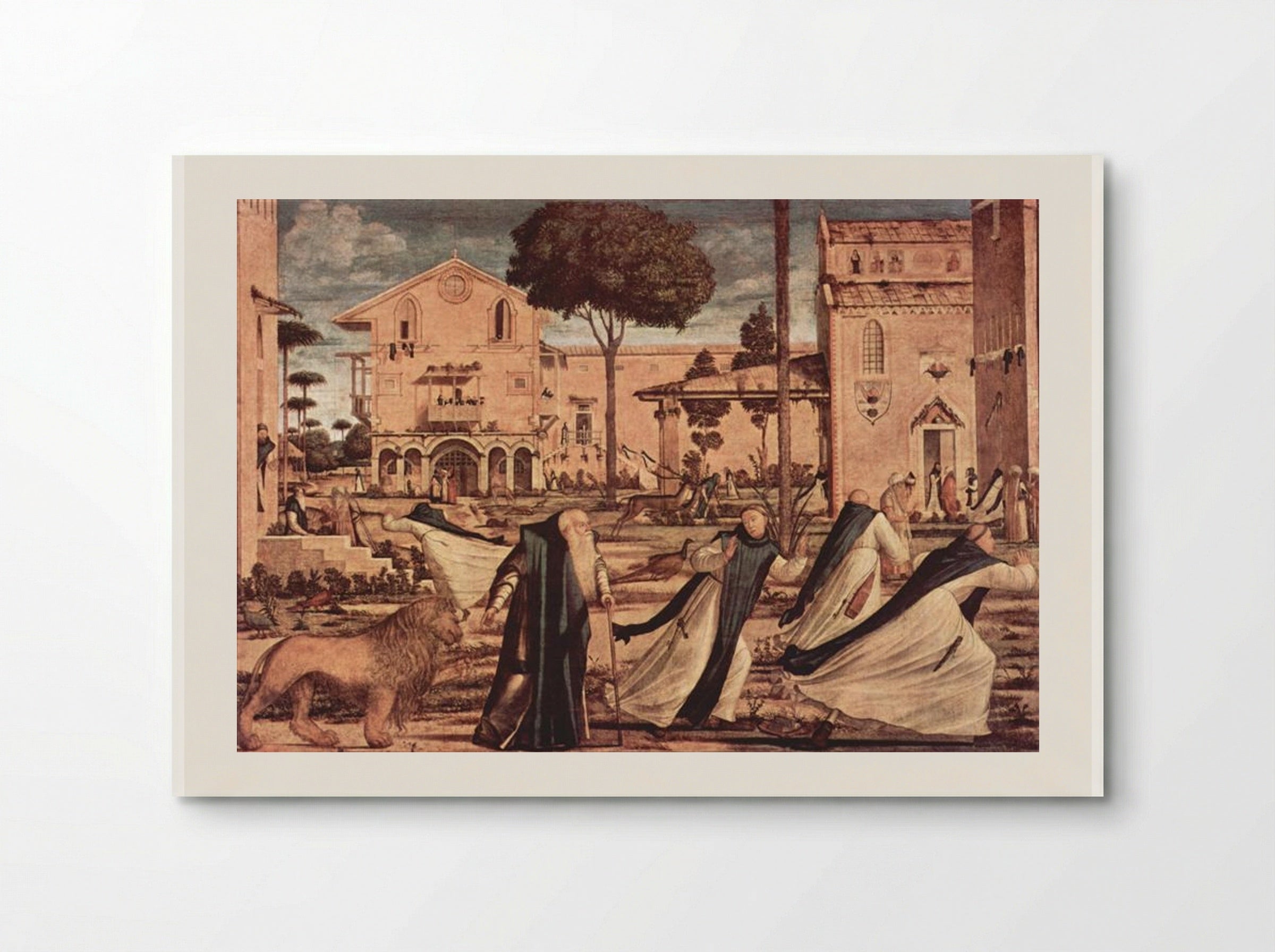 St. Jerome and the Lion in the Monastery - Vittore Carpaccio - Poster