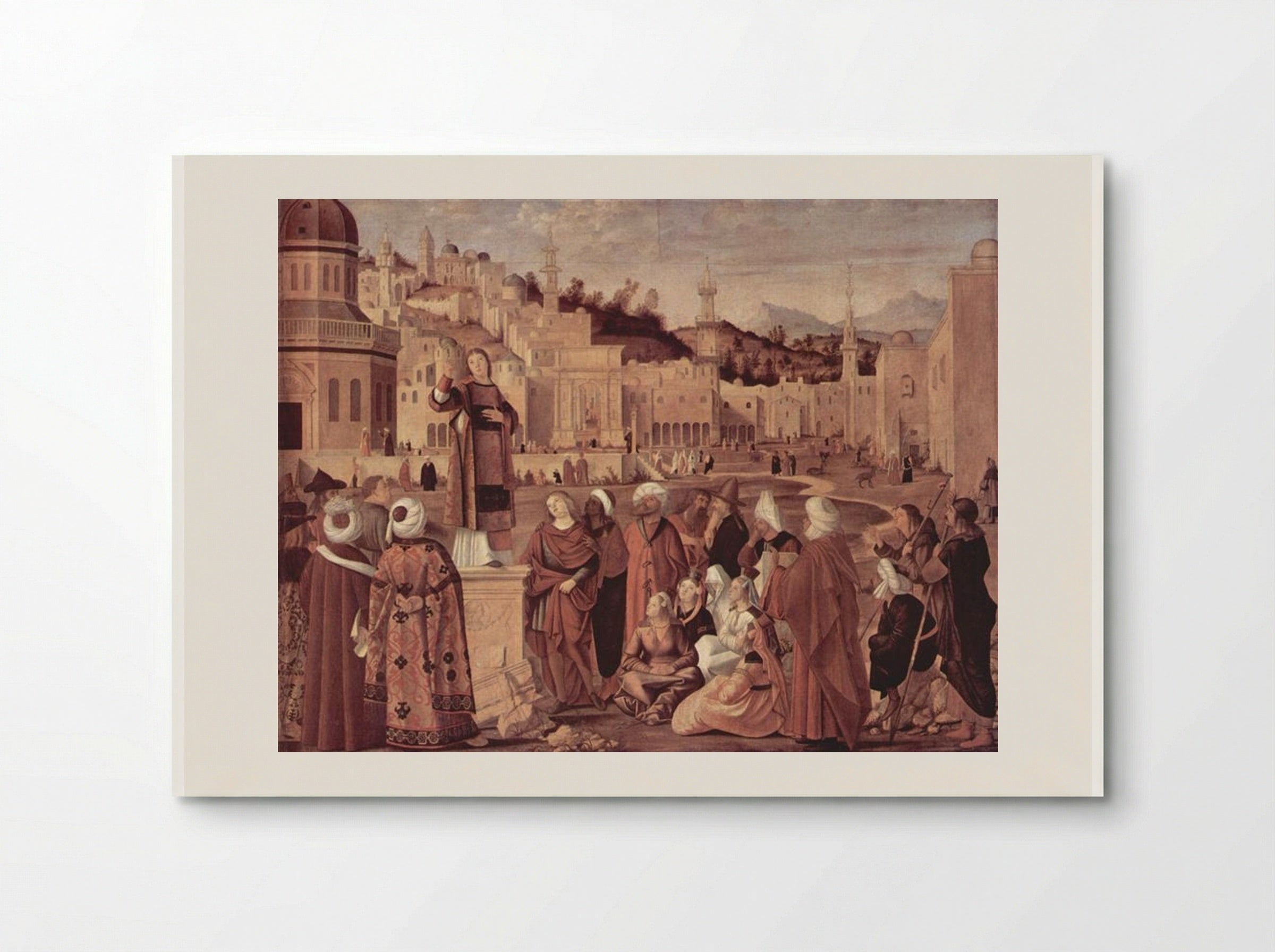St. Stephen Preaching - Vittore Carpaccio - Poster