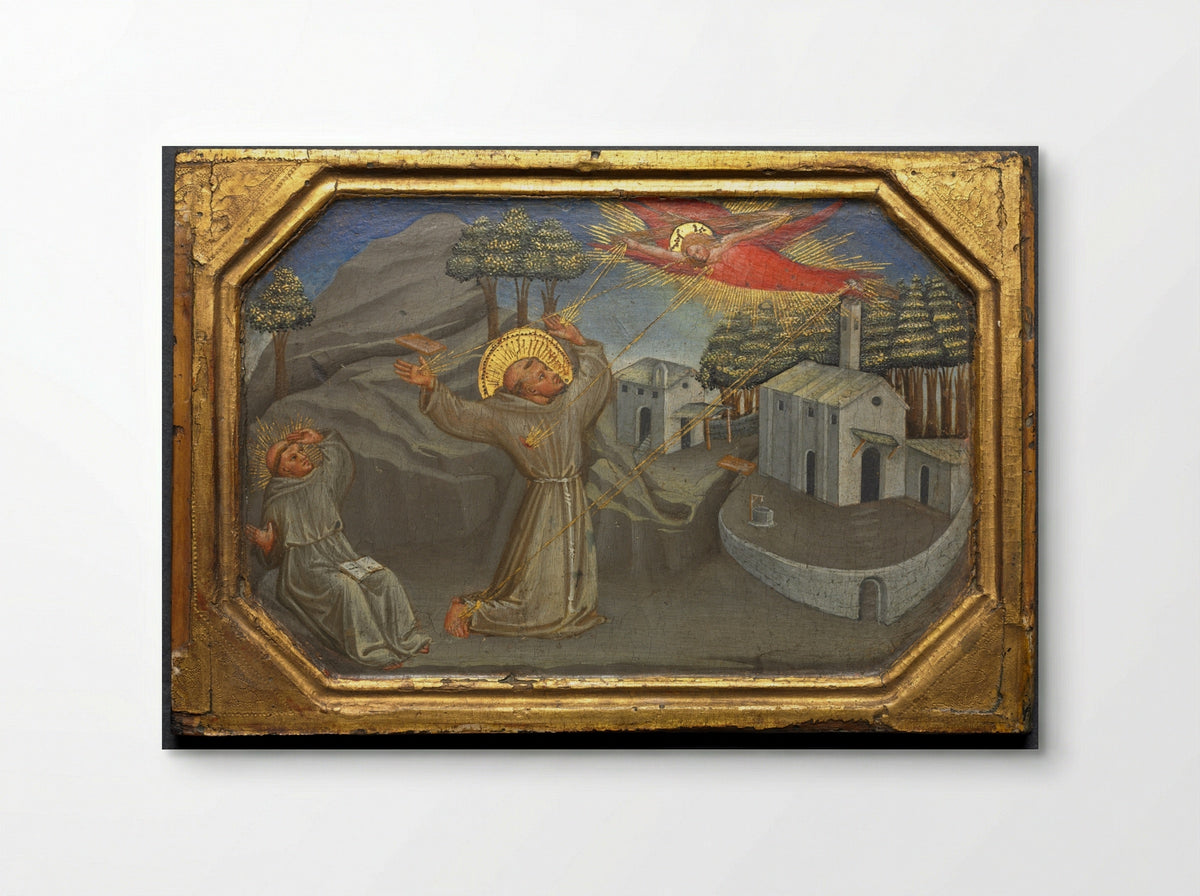 St. Francis of Assisi Receiving the Stigmata - Bicci di Lorenzo - Poster