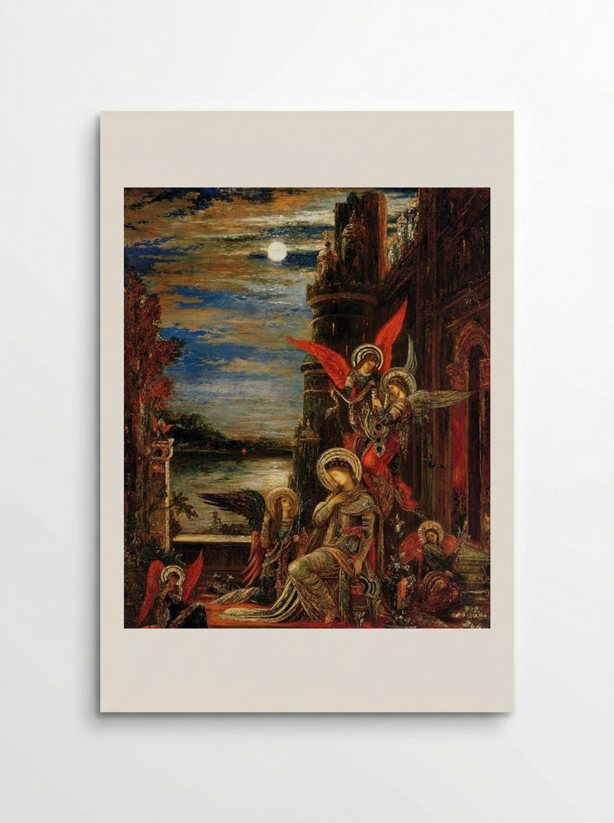 St. Cecilia (The Angels Announcing her Coming Martyrdom) - Gustave Moreau - Poster