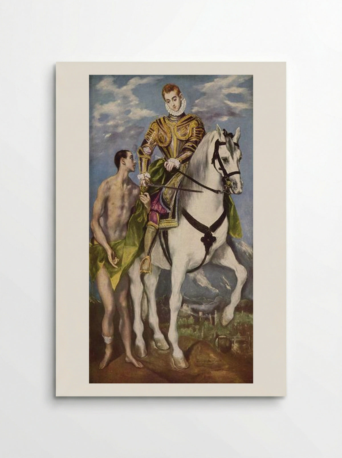 St. Martin and the Beggar - El Greco - Poster