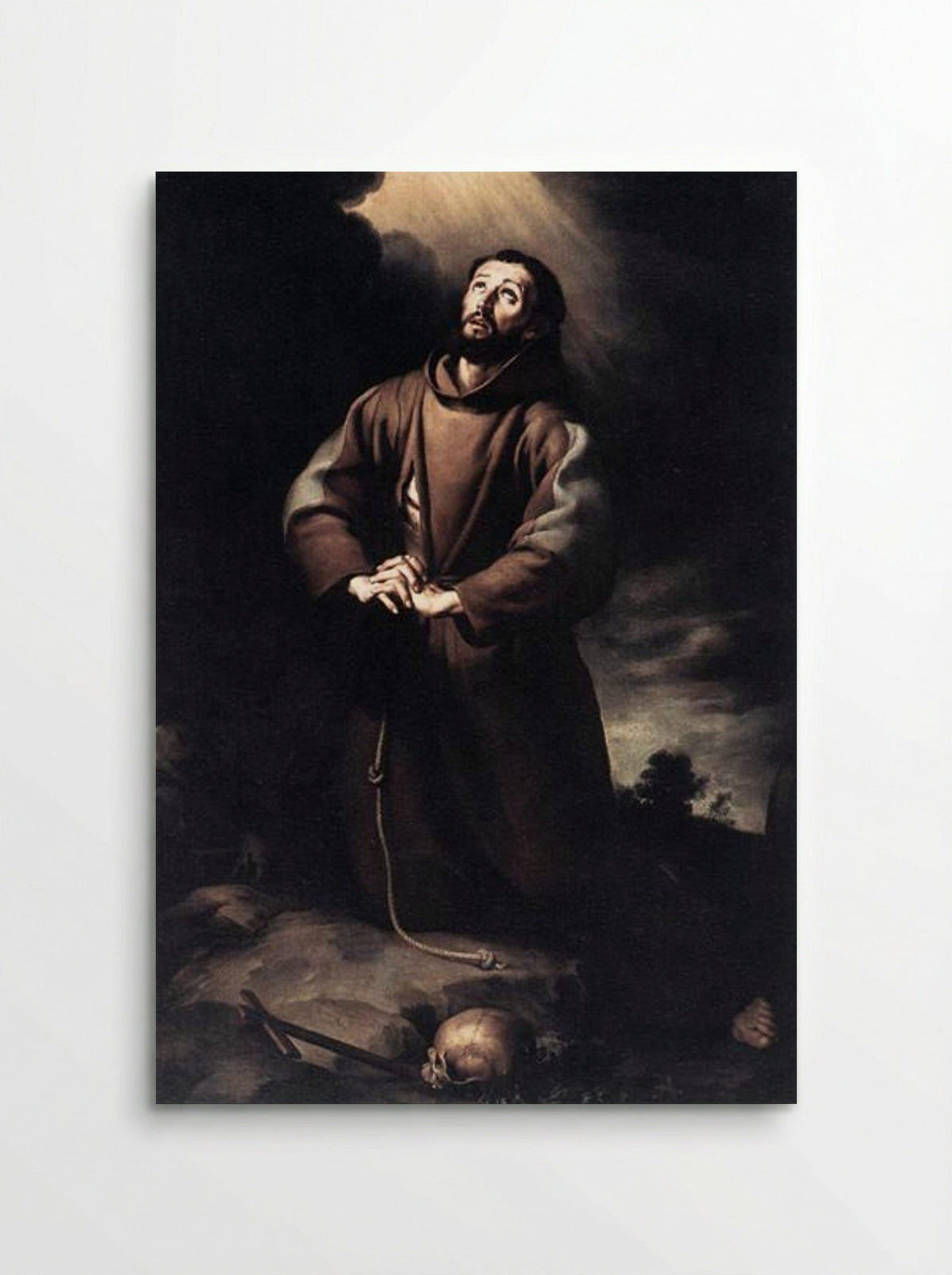St. Francis of Assisi at Prayer - Bartolomé Esteban Murillo - Poster