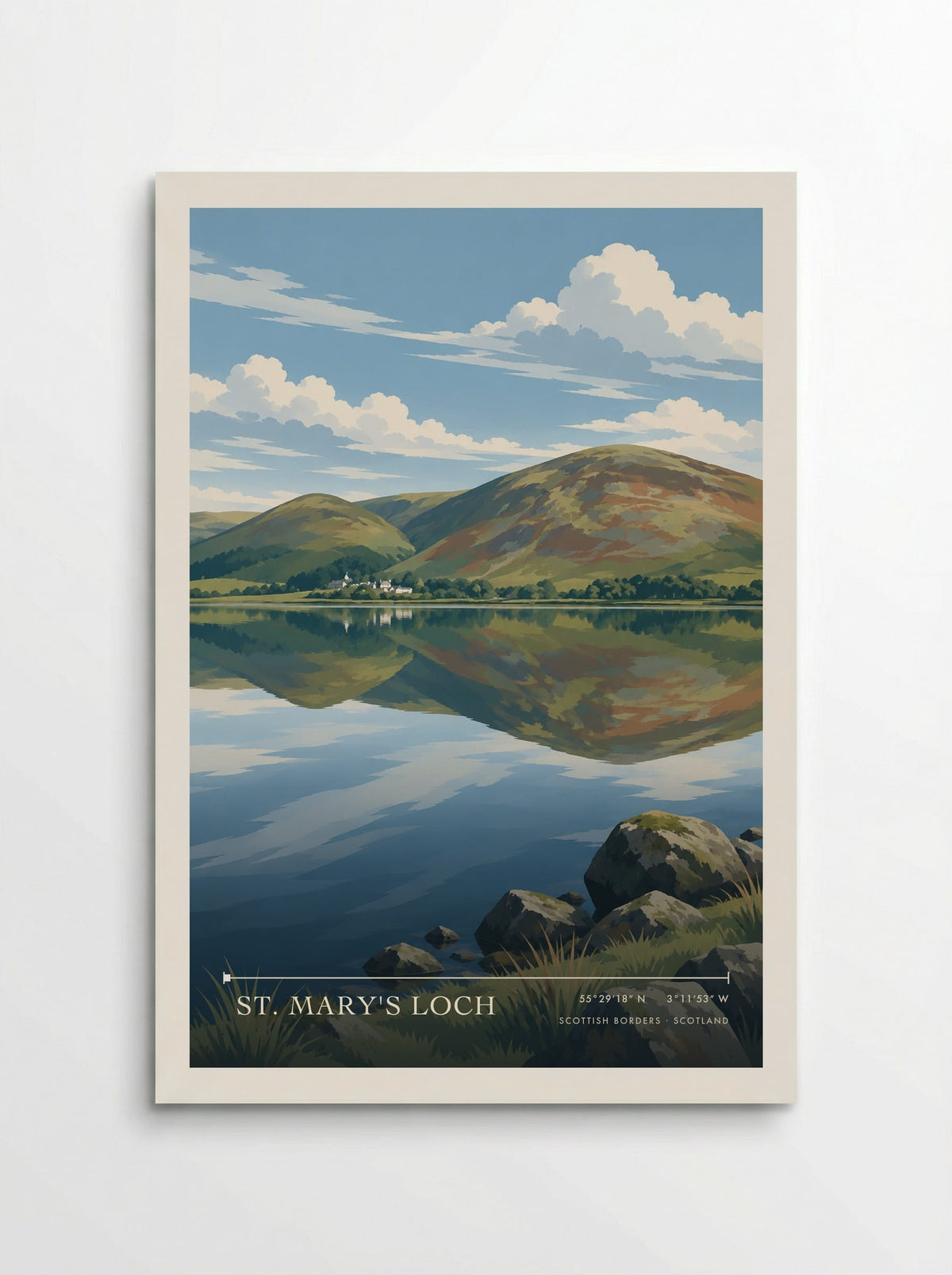 St. Mary's Loch, Scottish Borders | Travel Poster - Poster
