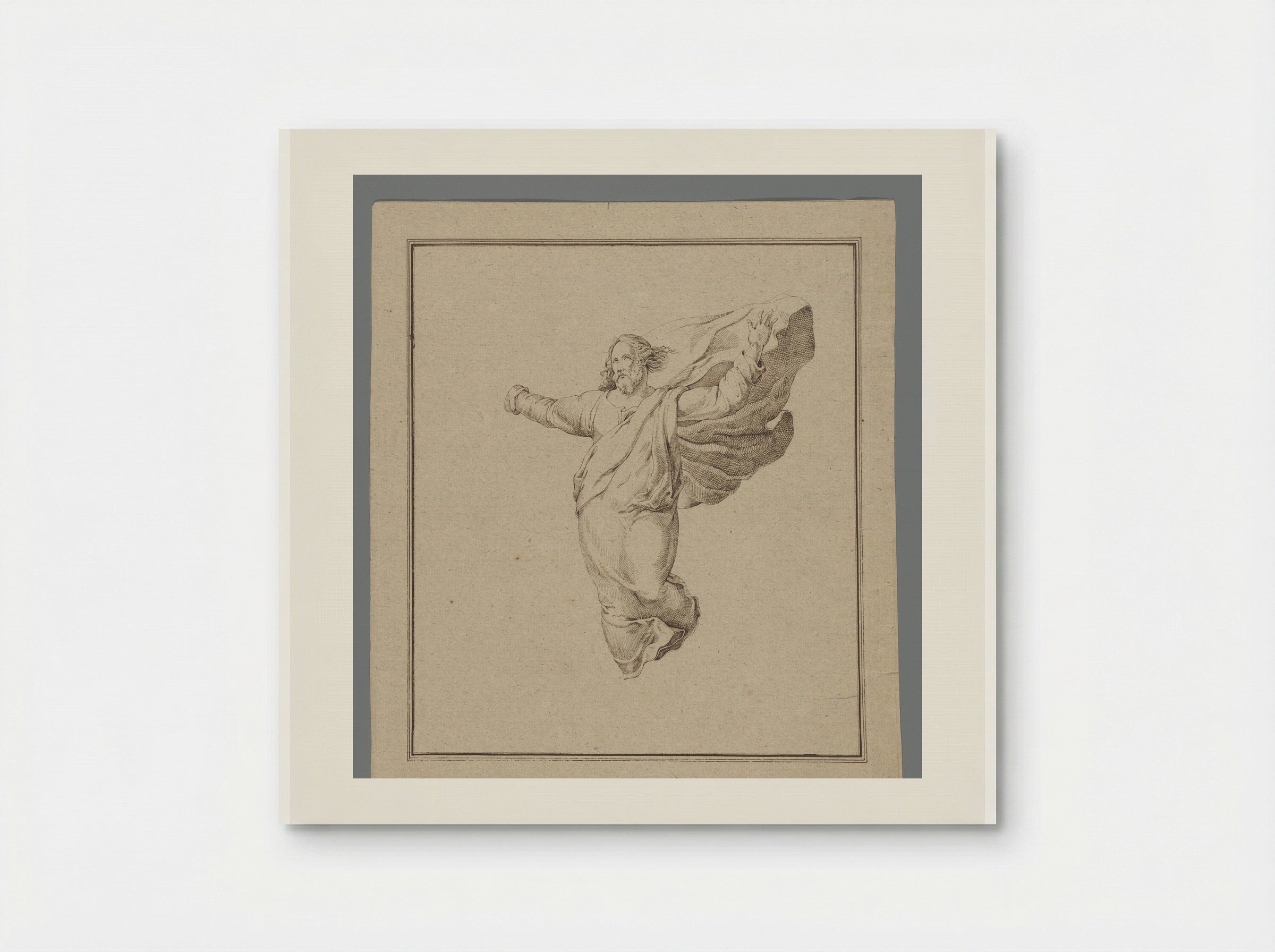 Staande Christus met opgeheven armen - David Pièrre Giottino Humbert de Superville - Poster