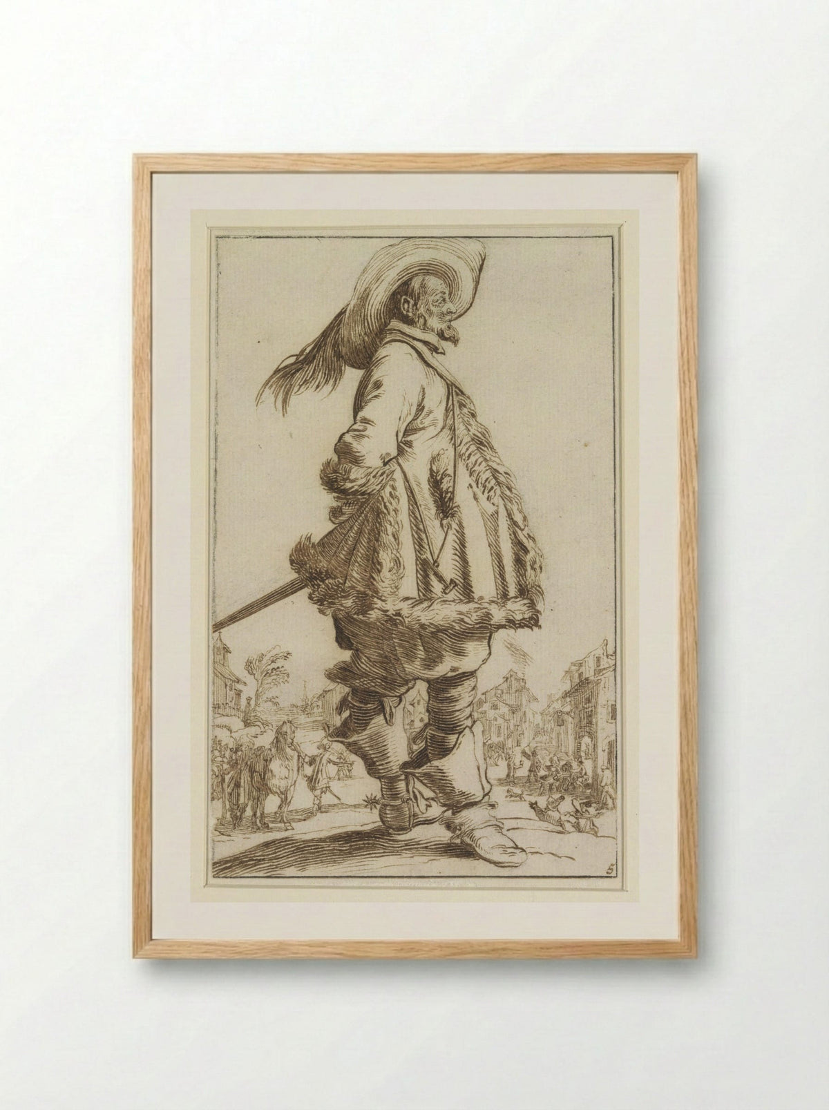 Staande cavalier, naar rechts - Antoon Overlaet - Framed Print Wood