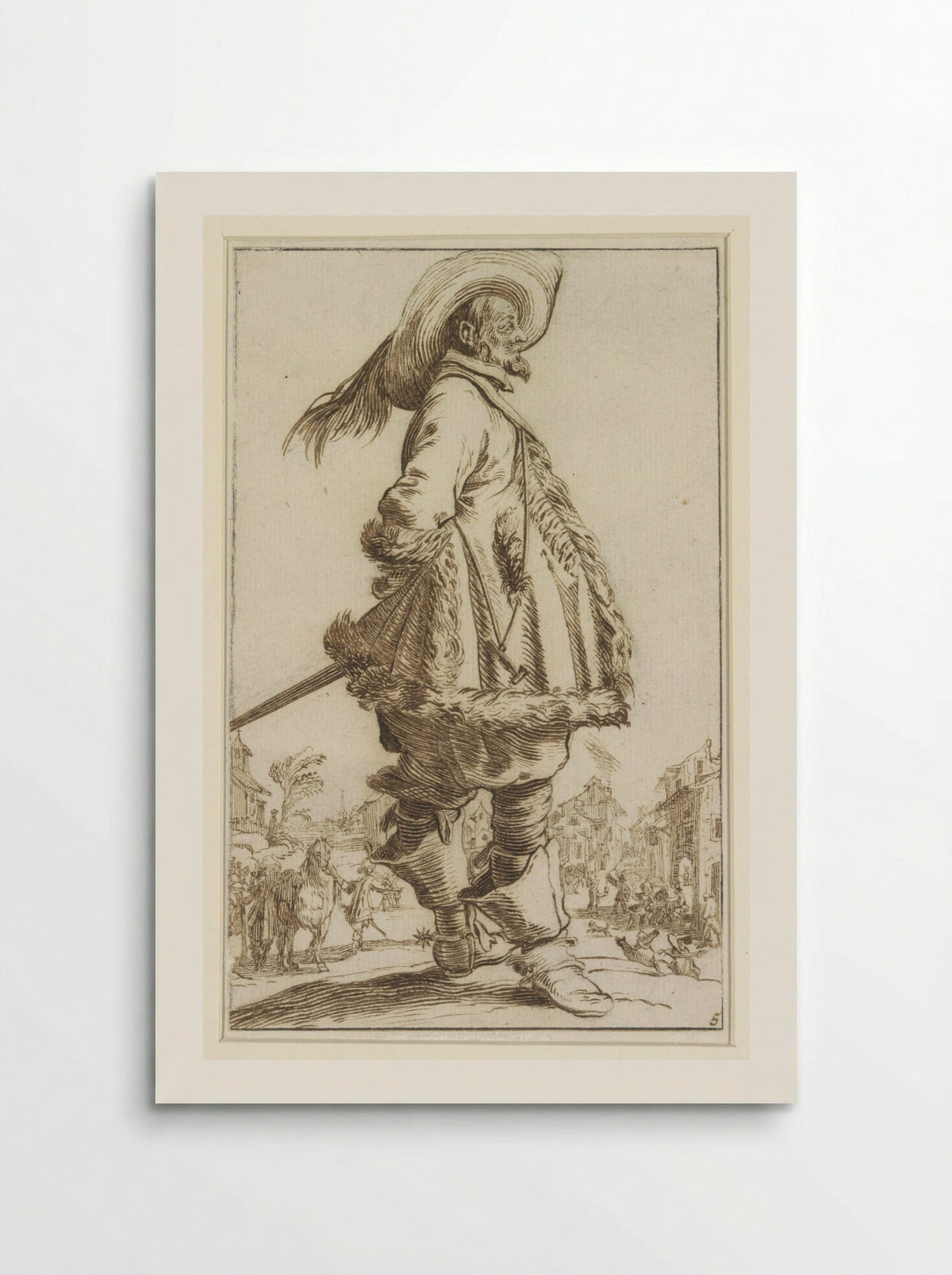 Staande cavalier, naar rechts - Antoon Overlaet - Poster