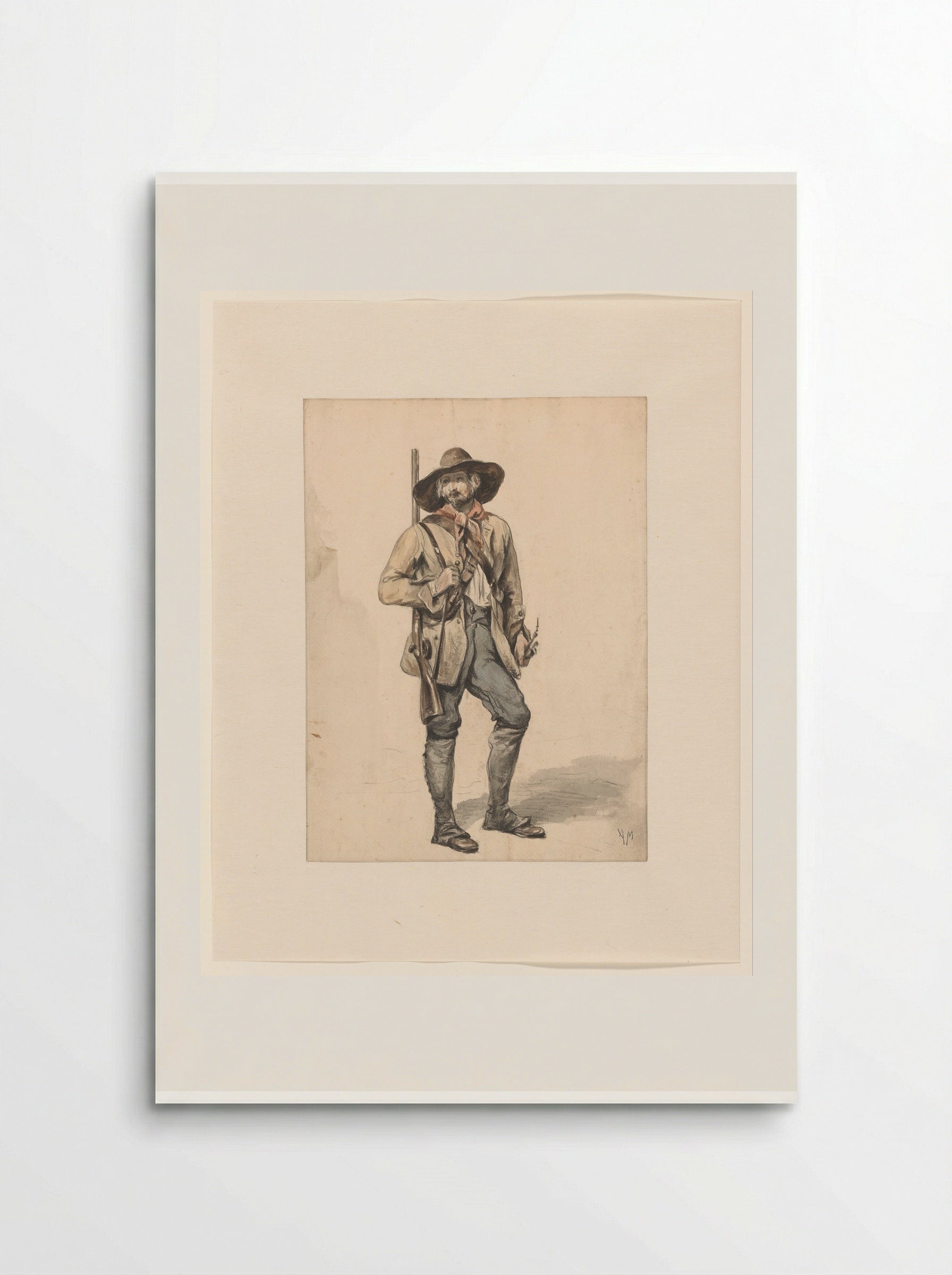 Staande jager (Standing Hunter) - Anton Mauve - Poster