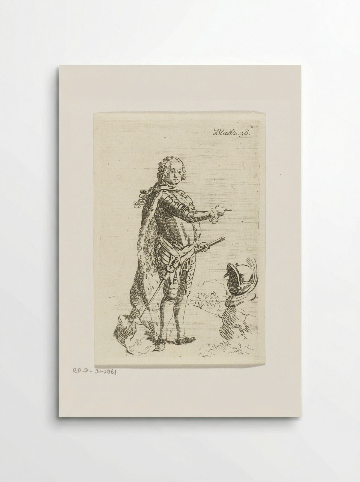 Staande man in wapenrusting - Anthonie van den Bos - Poster