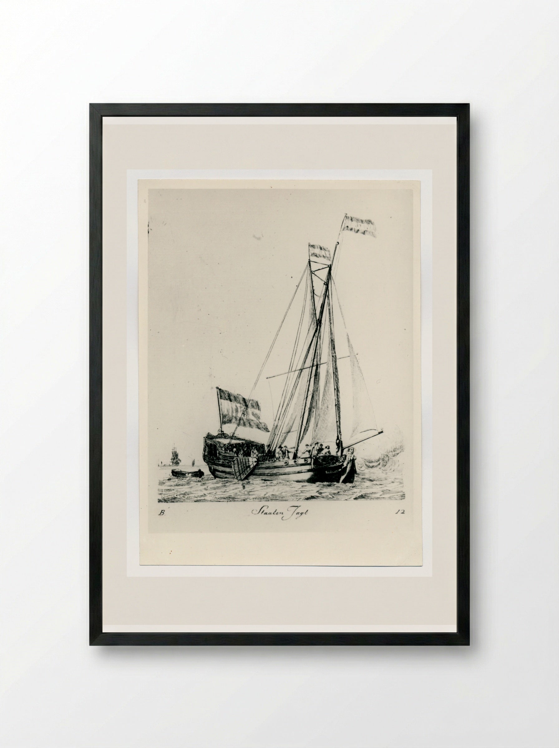 Staaten Jagt - Gerrit Groenewegen - Framed Print Black