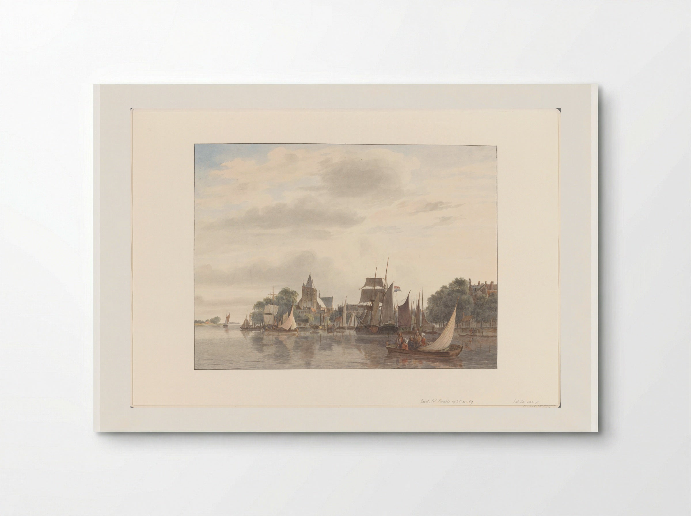 Stad aan het water - Hendrik Abraham Klinkhamer - Poster