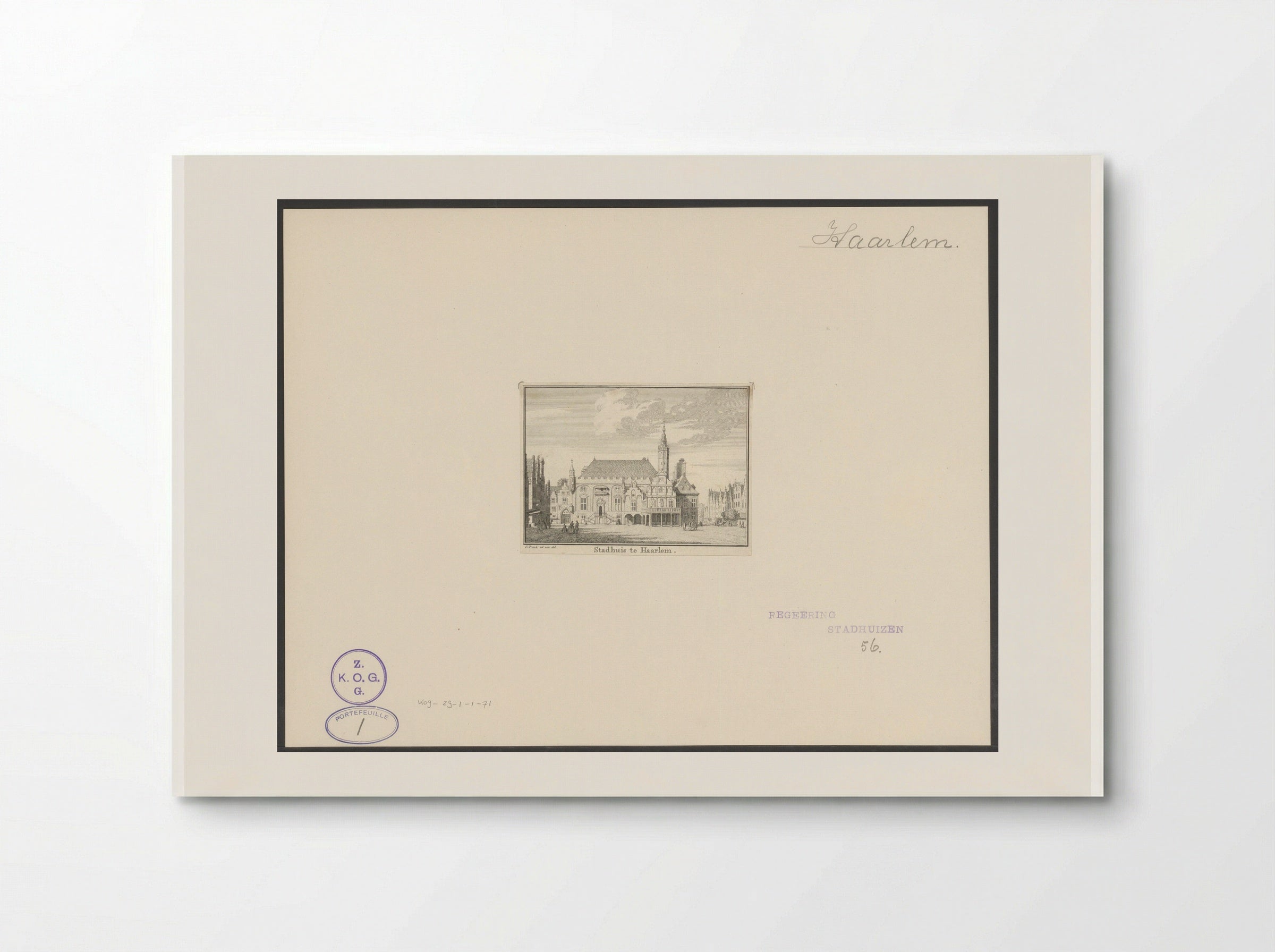Stadhuis te Haarlem - Jan Caspar Philips - Poster
