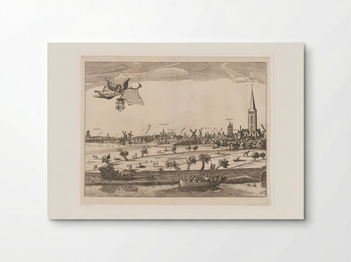 Stadsgezicht van Utrecht (eerste deel) - Jan Hendriksz. Verstraelen - Poster