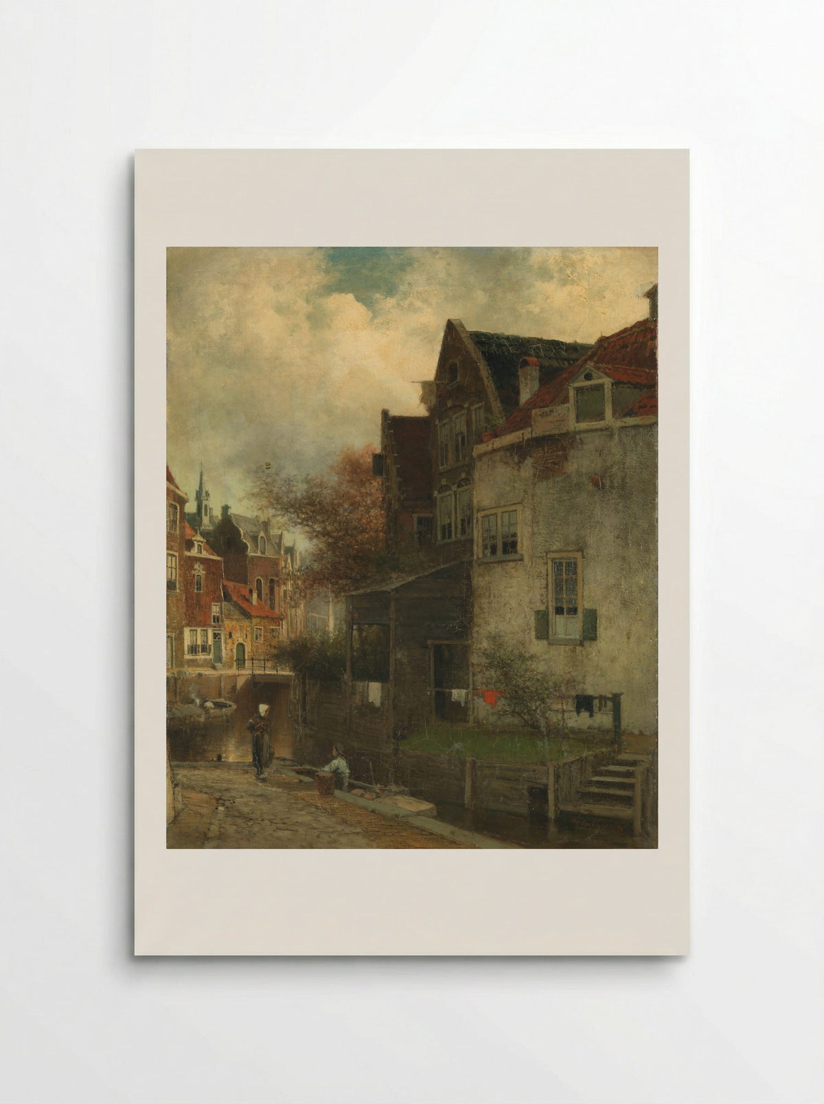 Stadsgezicht - Ferdinand Carl Sierich - Poster