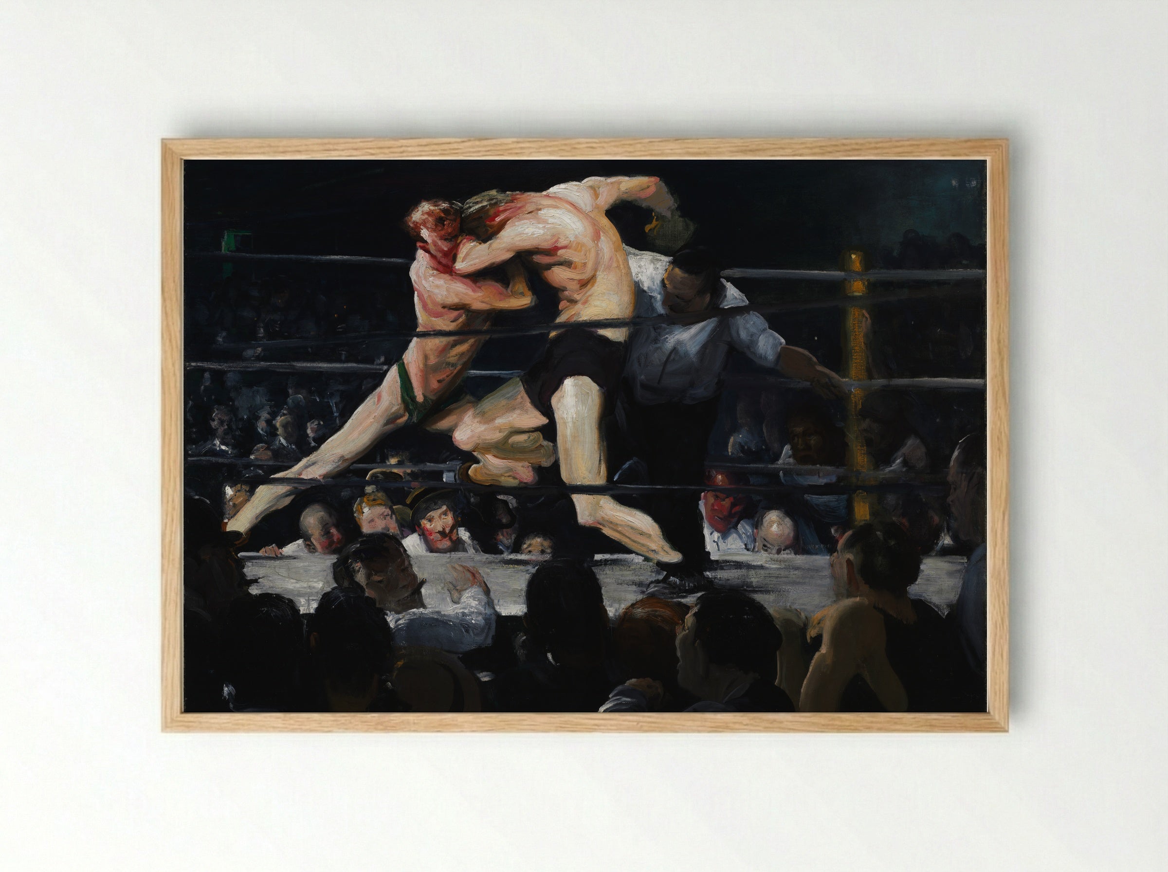 Stag at Sharkey's - George Bellows - Framed Print Wood