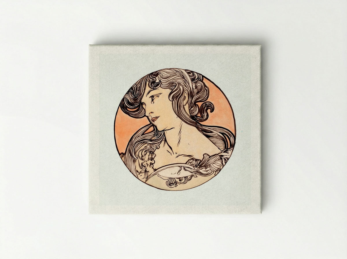 Stained Glass Window Design for Fouquet Boutique - Alphonse Mucha - Canvas