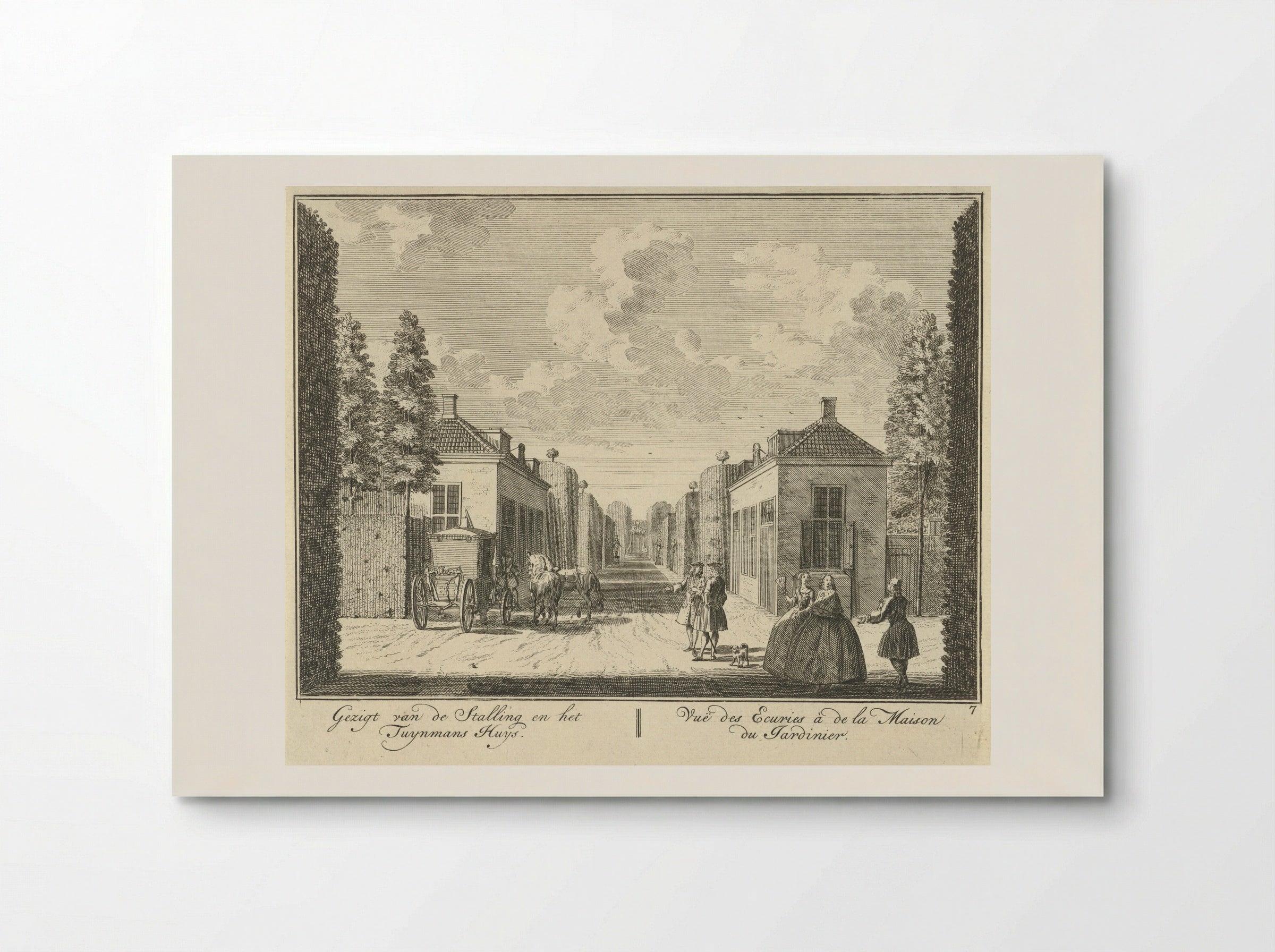 Stallen op het landgoed van Huis ter Meer te Maarssen - Hendrik de Leth - Poster