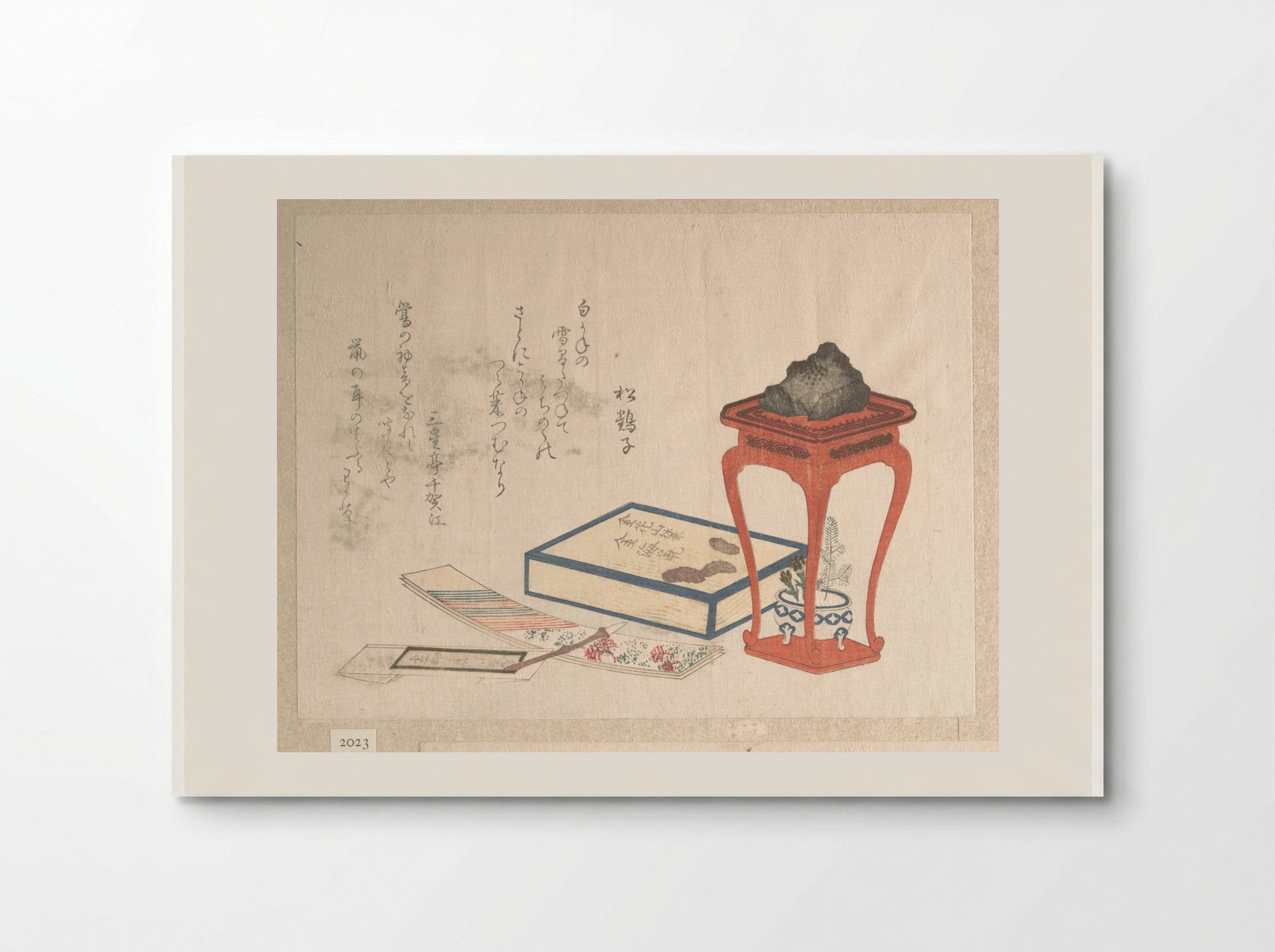 Stand, Box and Writing-Paper - Ryūryūkyo Shinsai - Poster
