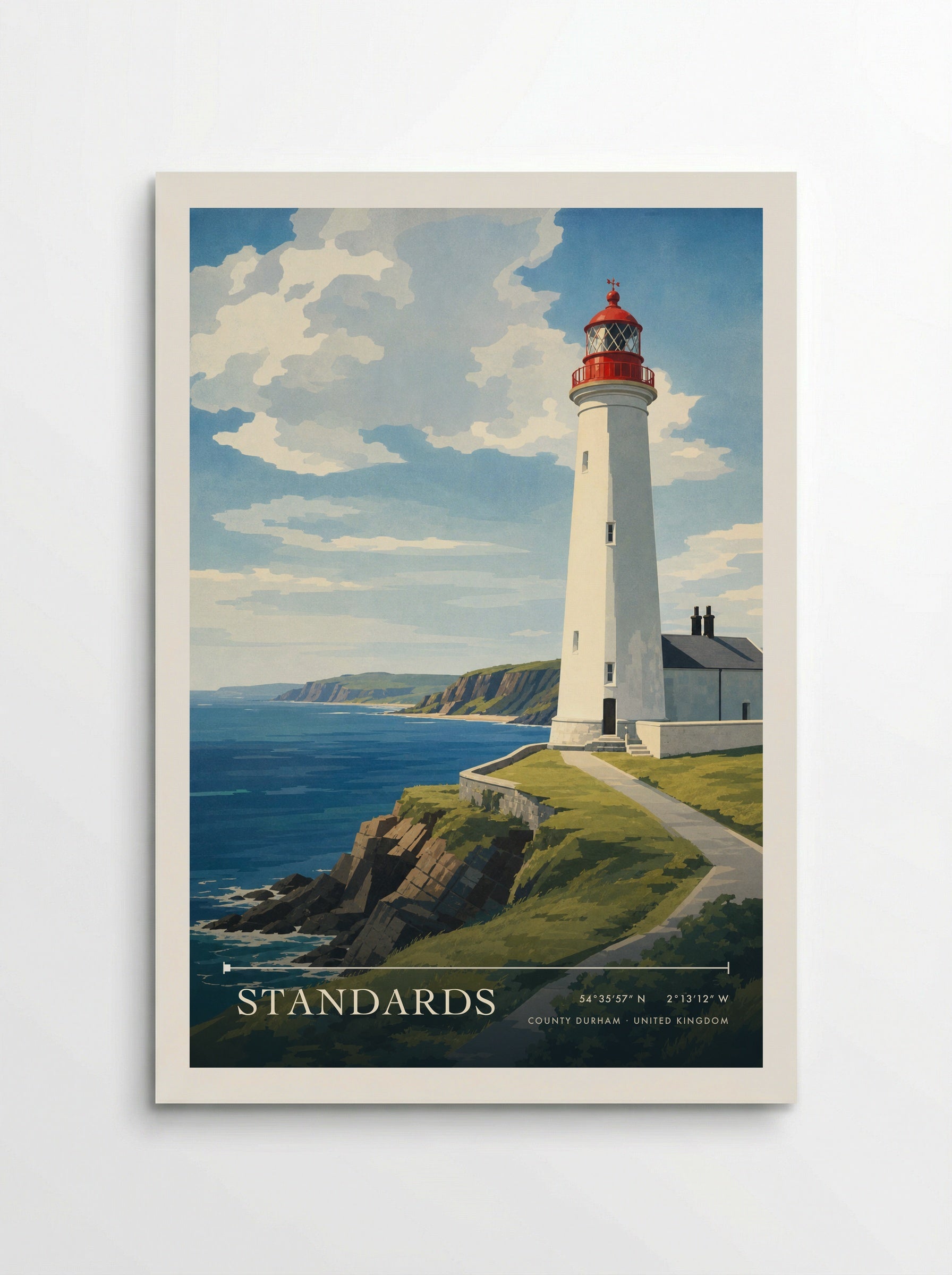 Standards County Durham United Kingdom Travel Poster - Poster
