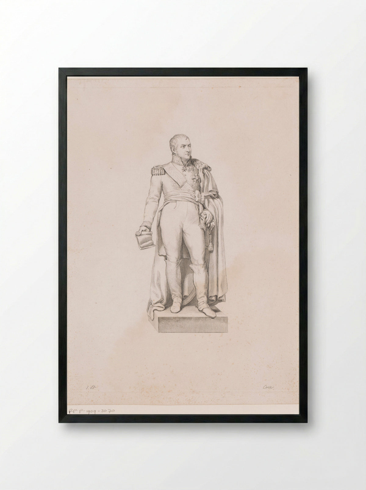 Standbeeld van koning Leopold I - Erin Corr - Framed Print Black