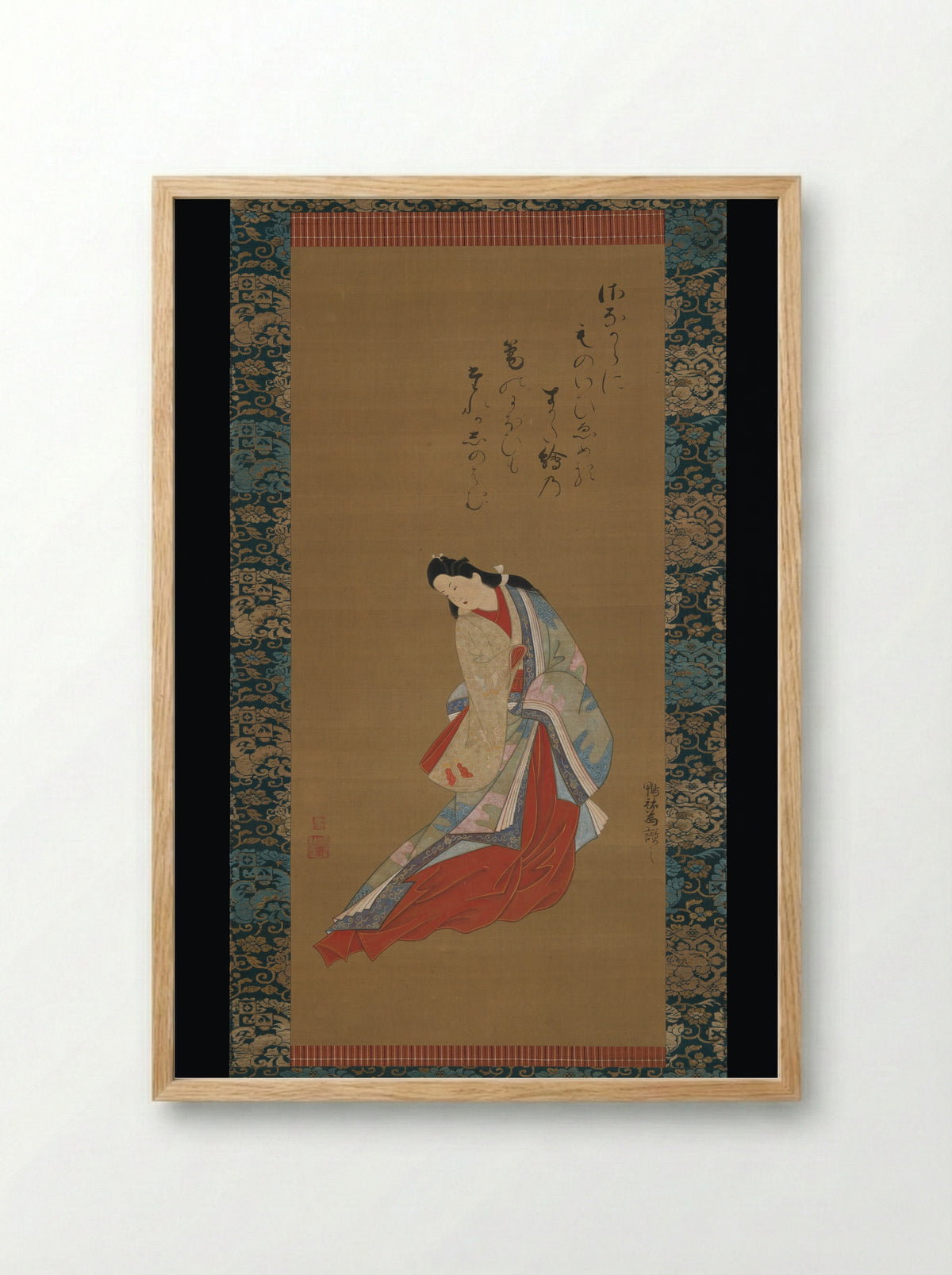 Standing Courtesan - Tōsendō Rifū - Framed Print Wood
