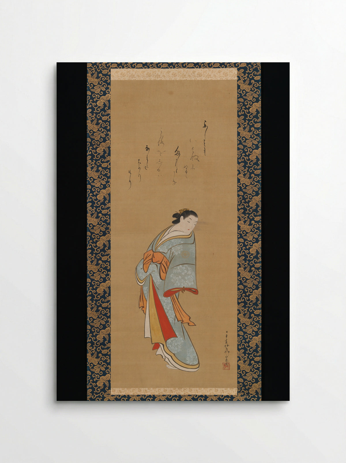 Standing Courtesan - Baiōken Eishun - Poster