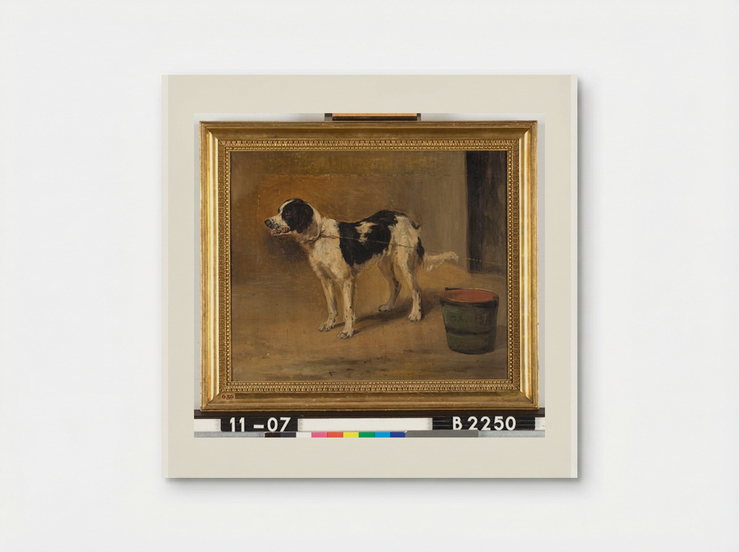 Standing Dog with Bucket - Guillaume Anne van der Brugghen - Poster