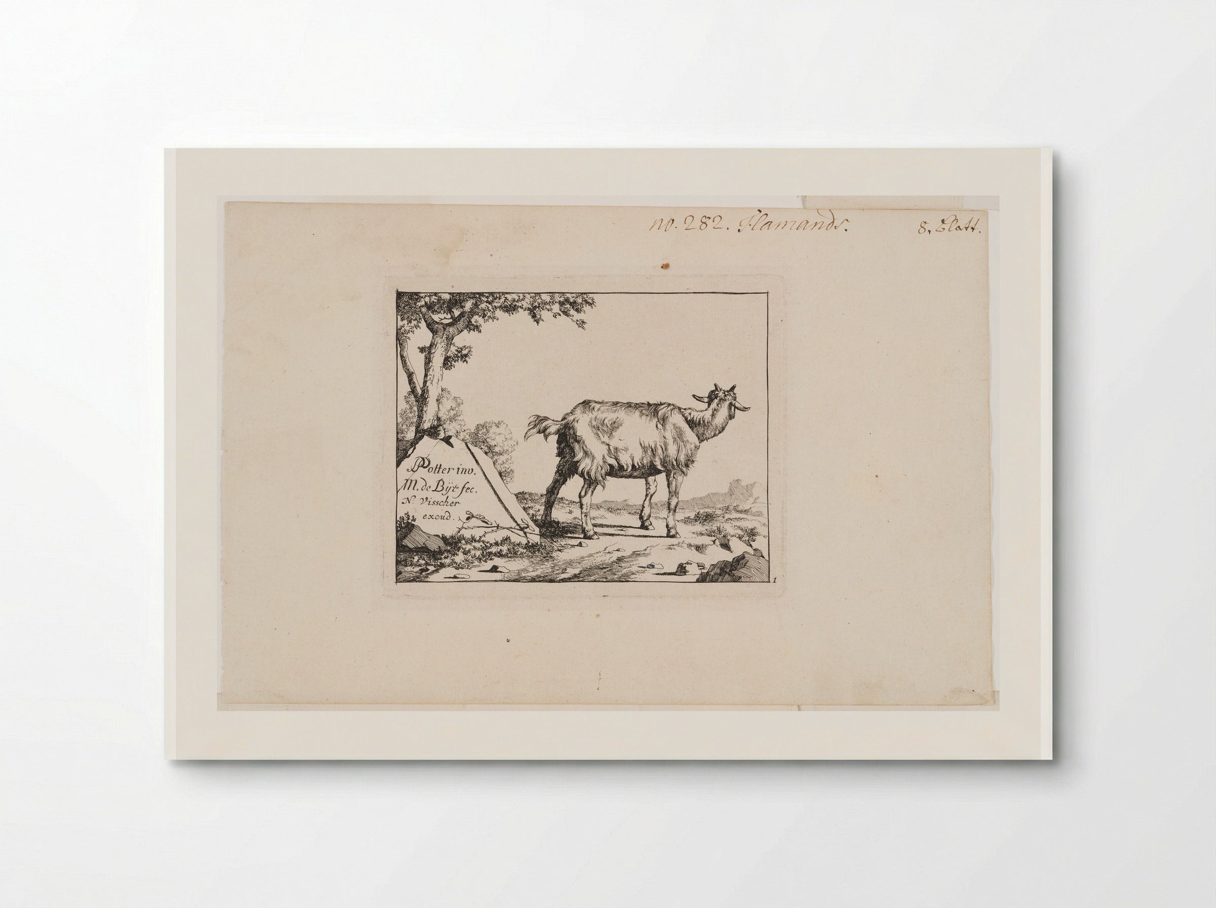 Standing Goat - Marcus de Bye - Poster