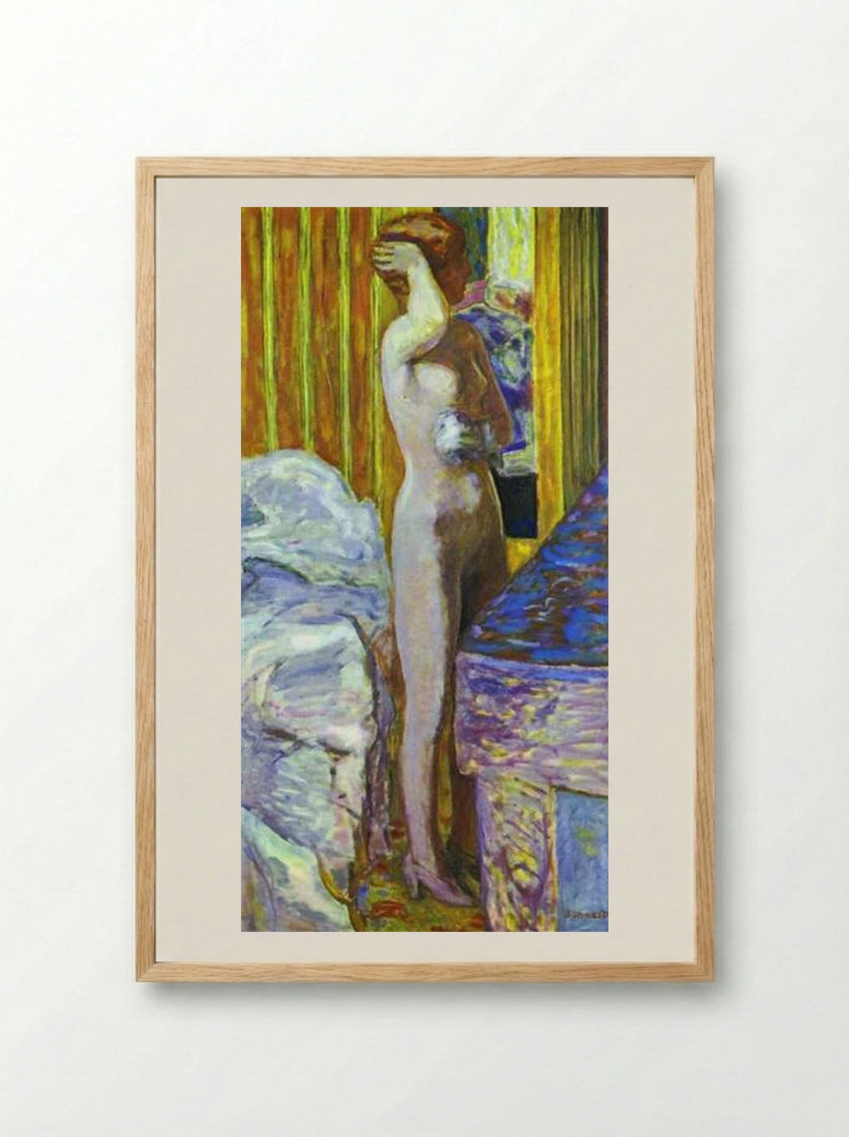 Standing Nude - Pierre Bonnard - Framed Print Wood