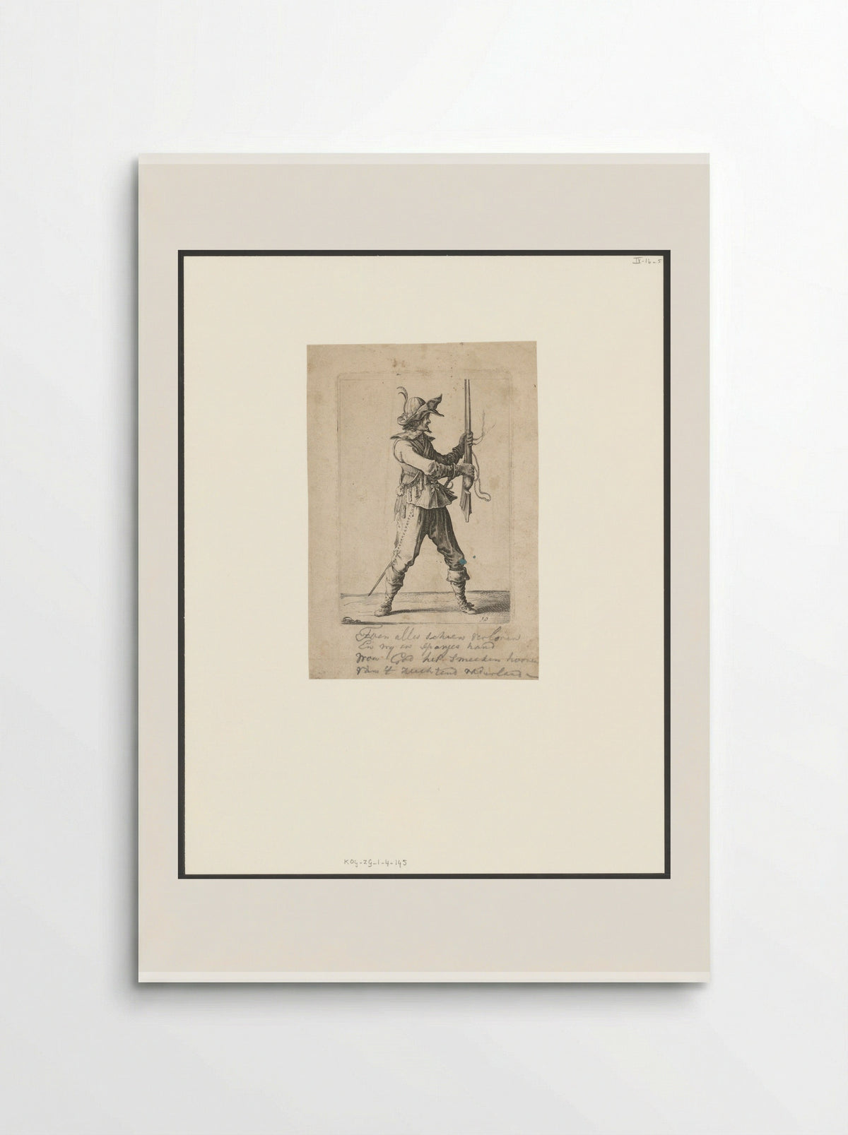Standing Soldier with Musket - Salomon Savery - Poster