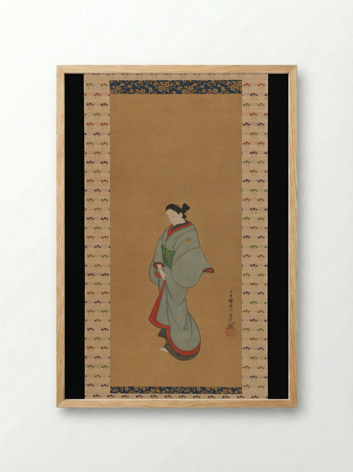 Standing Woman - Tōsendō Rifū - Framed Print Wood