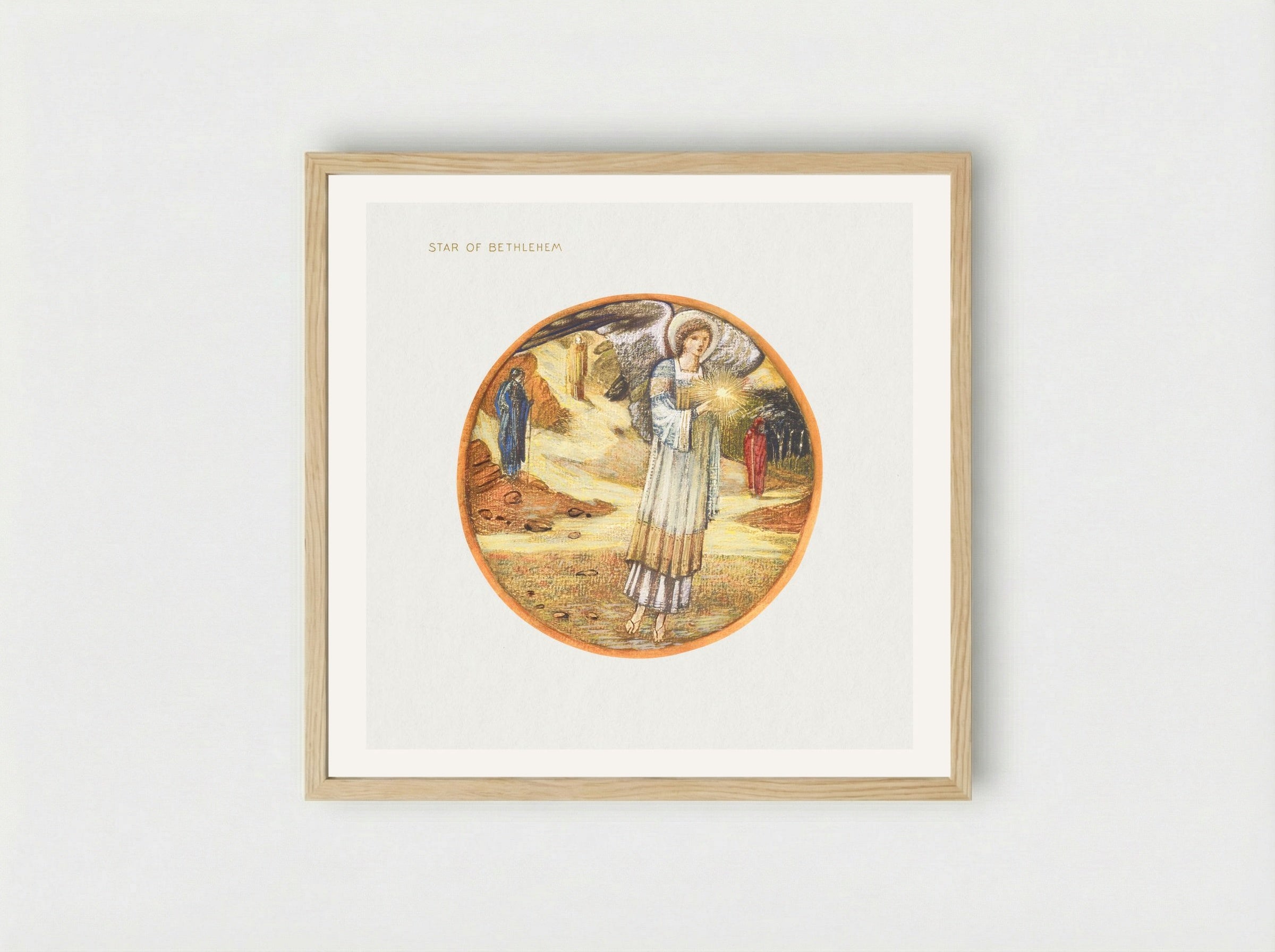 Star of Bethlehem - Edward Burne-Jones - Framed Print Wood