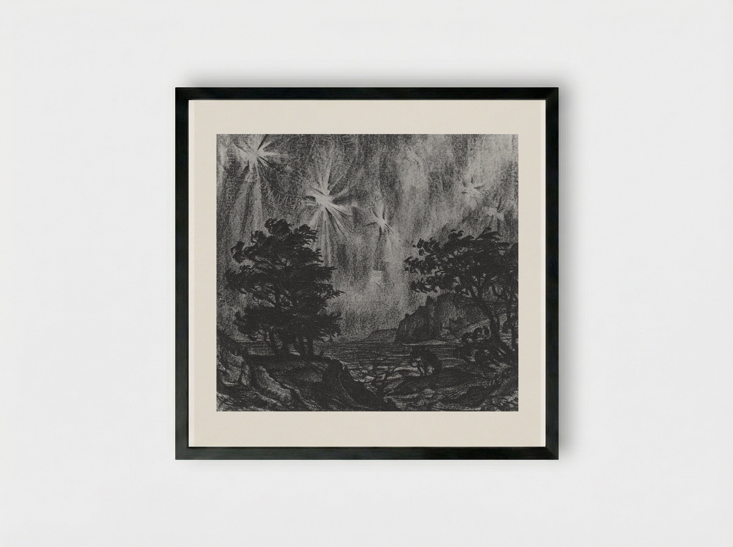 Stars - Konstantin Bogaevsky - Framed Print Black